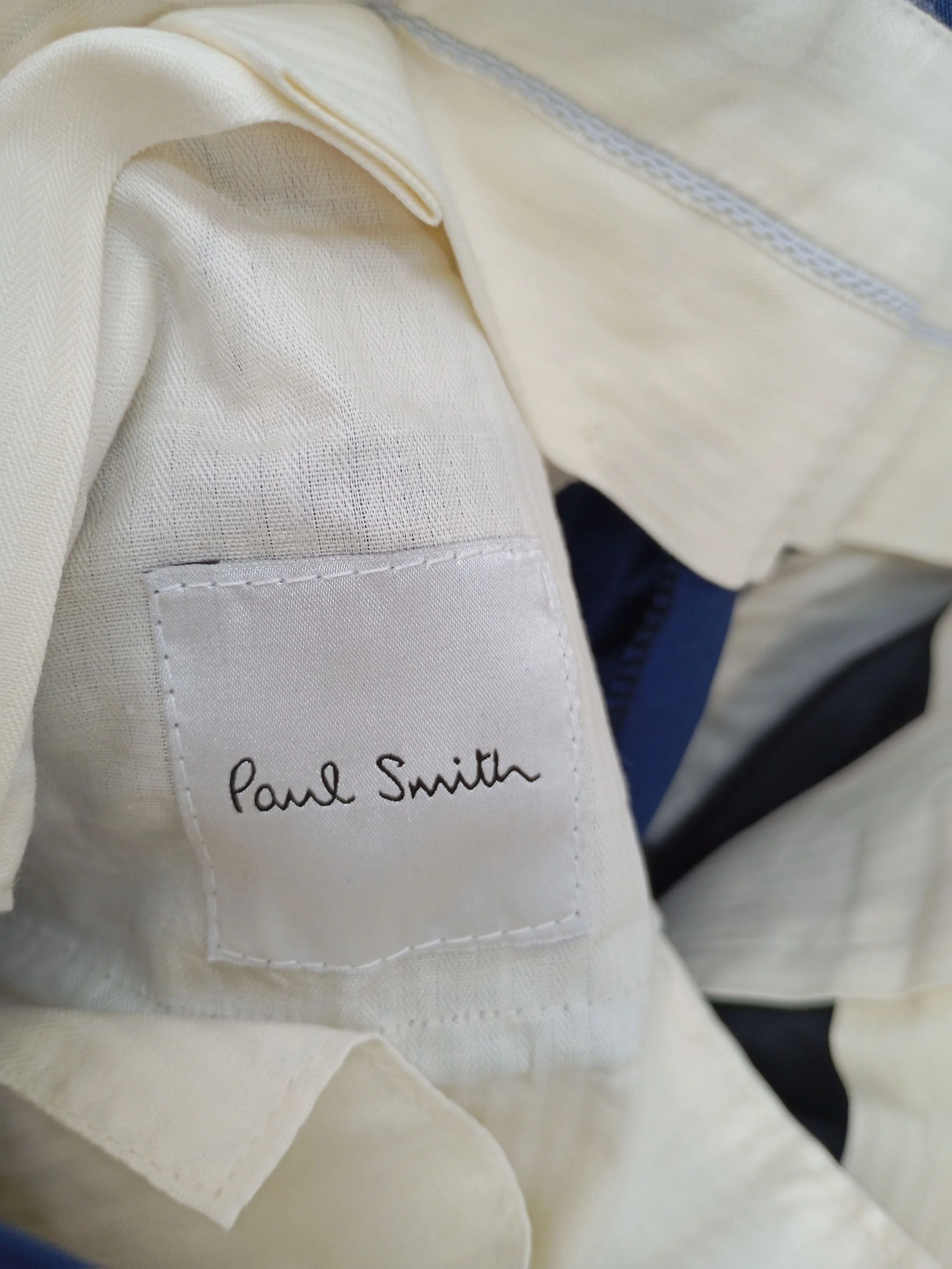 Paul Smith Men's Suit Trousers W 32 in Blue Wool New with tags - Image 5