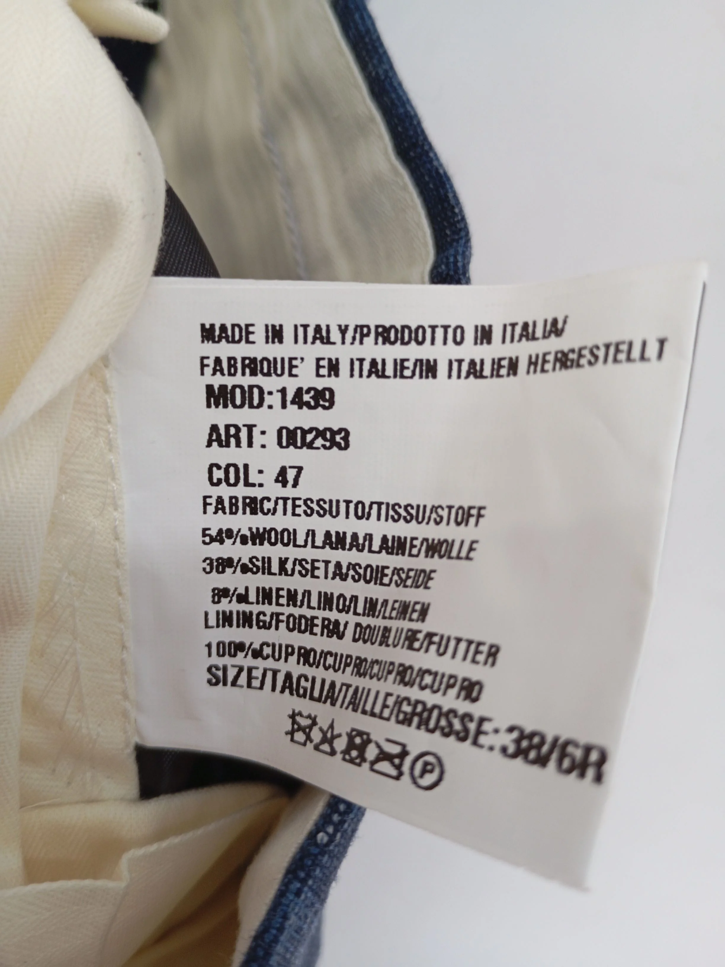 Paul Smith Men's Suit Trousers W 32 in Blue Wool New with tags - Image 6