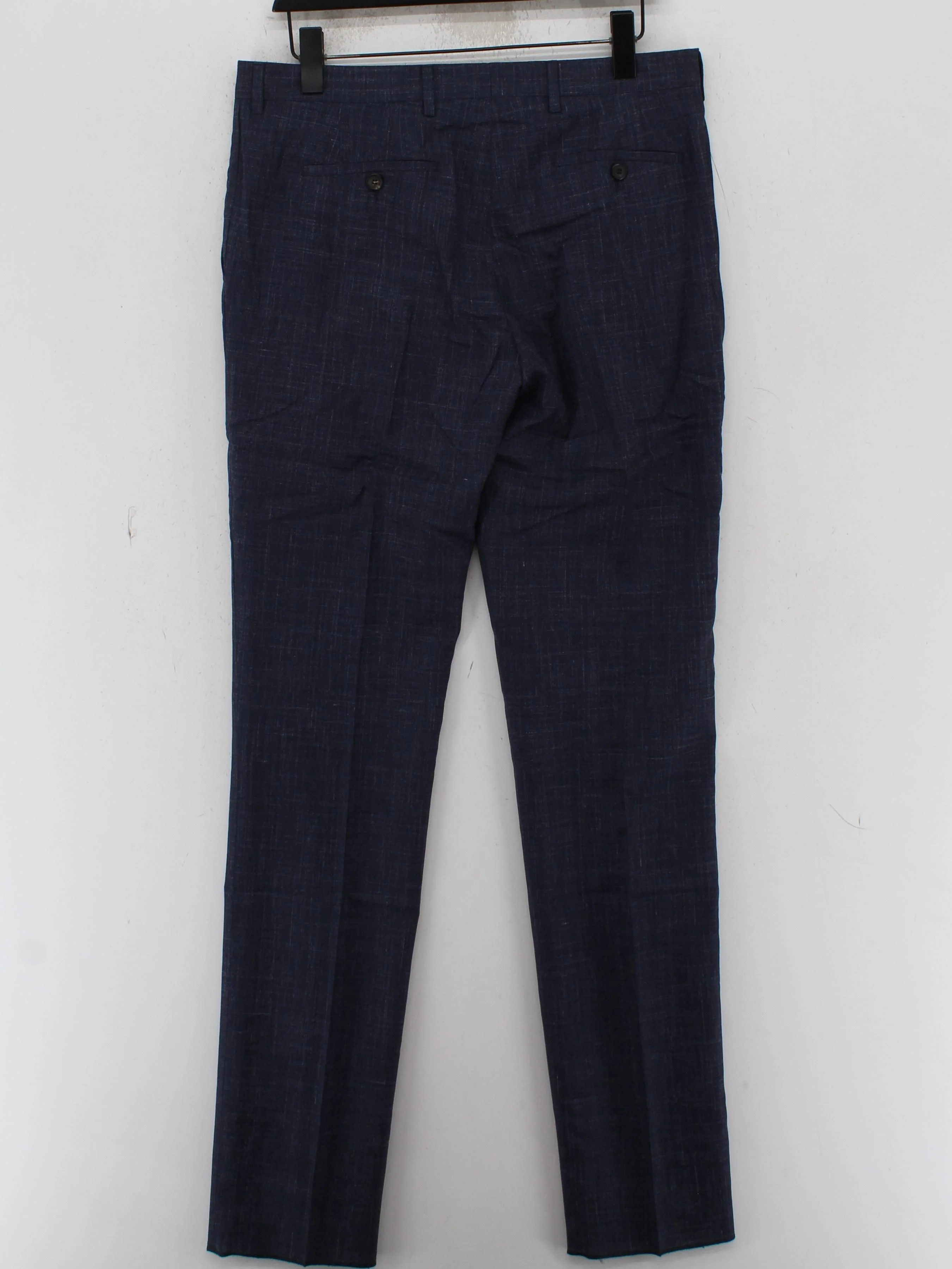 Paul Smith Men's Suit Trousers W 32 in Blue Wool New with tags - Image 2