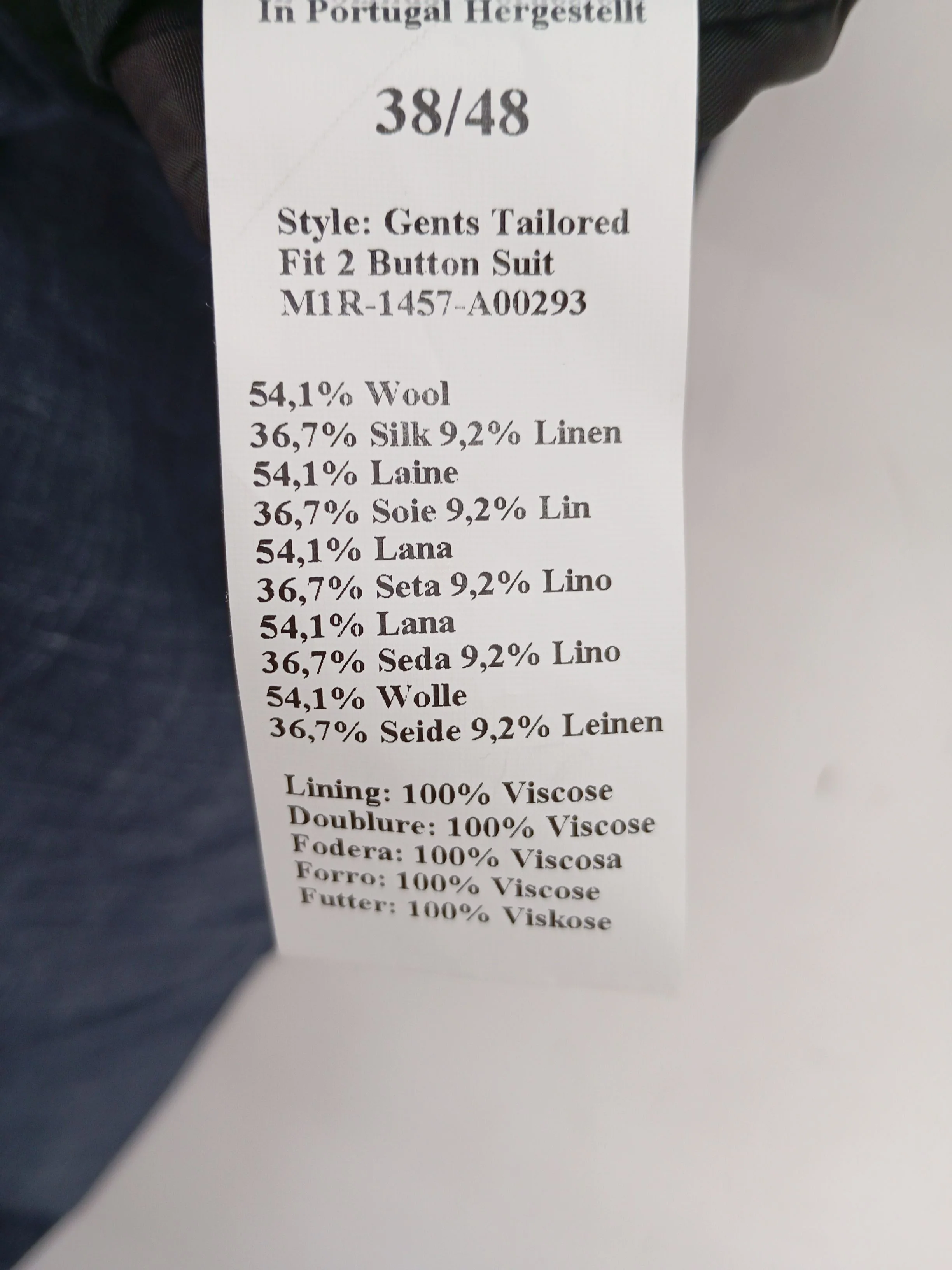 Paul Smith Men's Suit Trousers W 32 in Blue Wool New with tags - Image 6