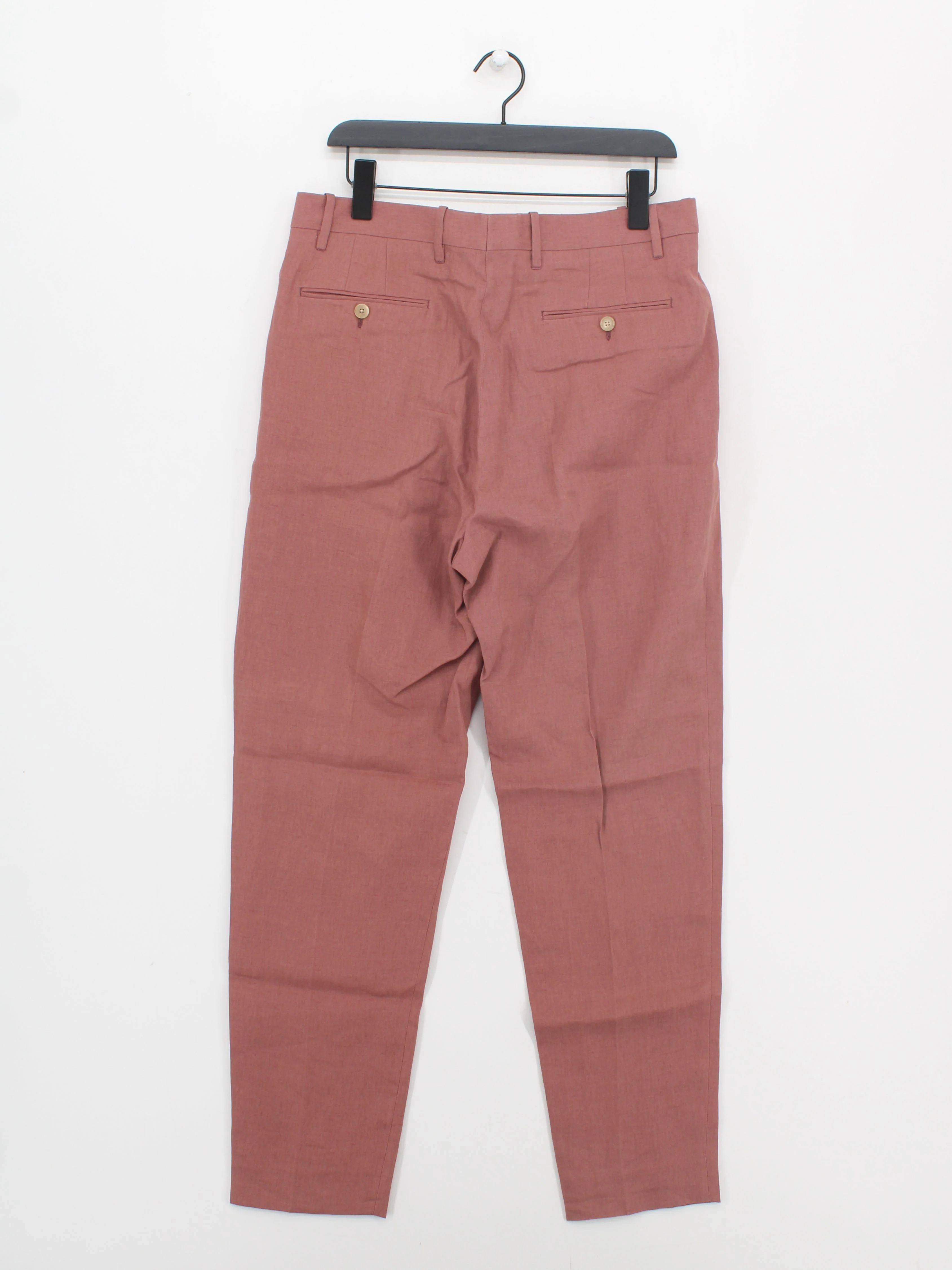 Paul Smith Men's Suit Trousers W 32 in Brown 100% Linen New with tags - Image 2