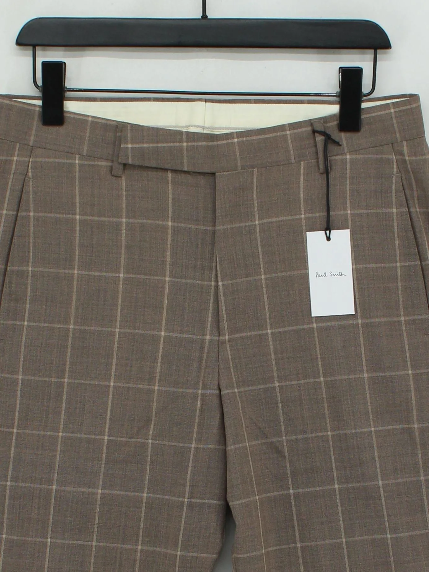 Paul Smith Men's Suit Trousers W 32 in Brown 100% Wool Dress Pants New with tags - Image 3