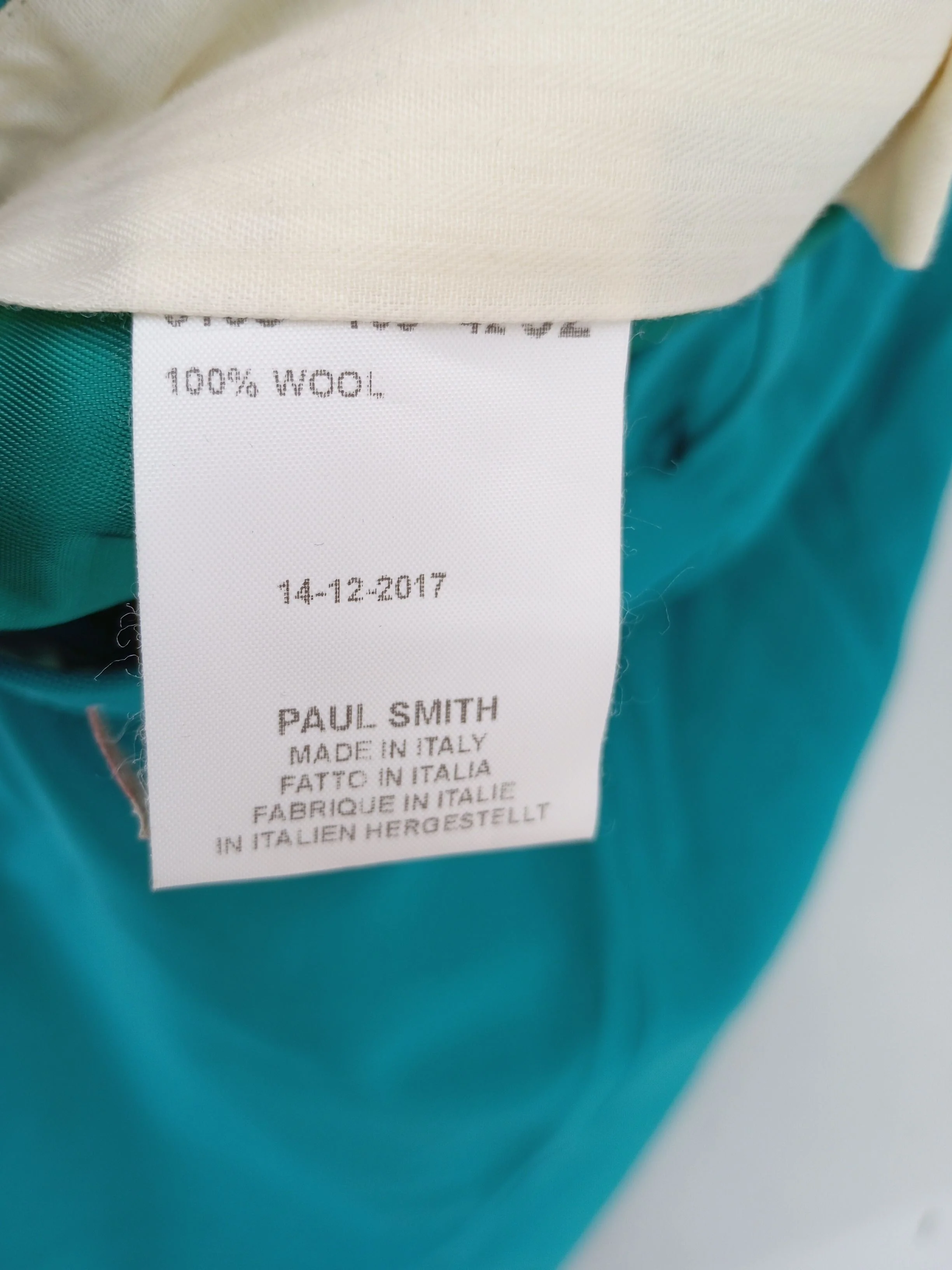 Paul Smith Men's Suit Trousers W 32 in Green 100% Wool Dress Pants New with tags - Image 6