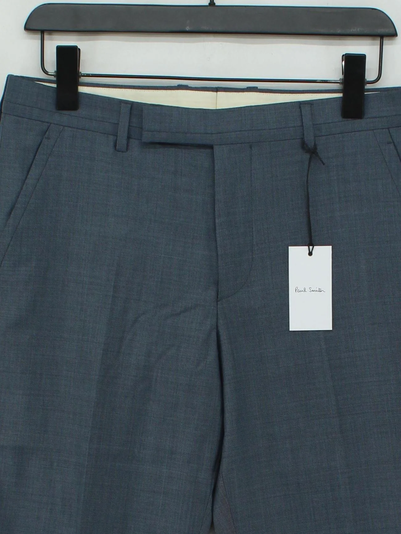 Paul Smith Men's Suit Trousers W 32 in Grey 100% Wool Dress Pants New with tags - Image 3
