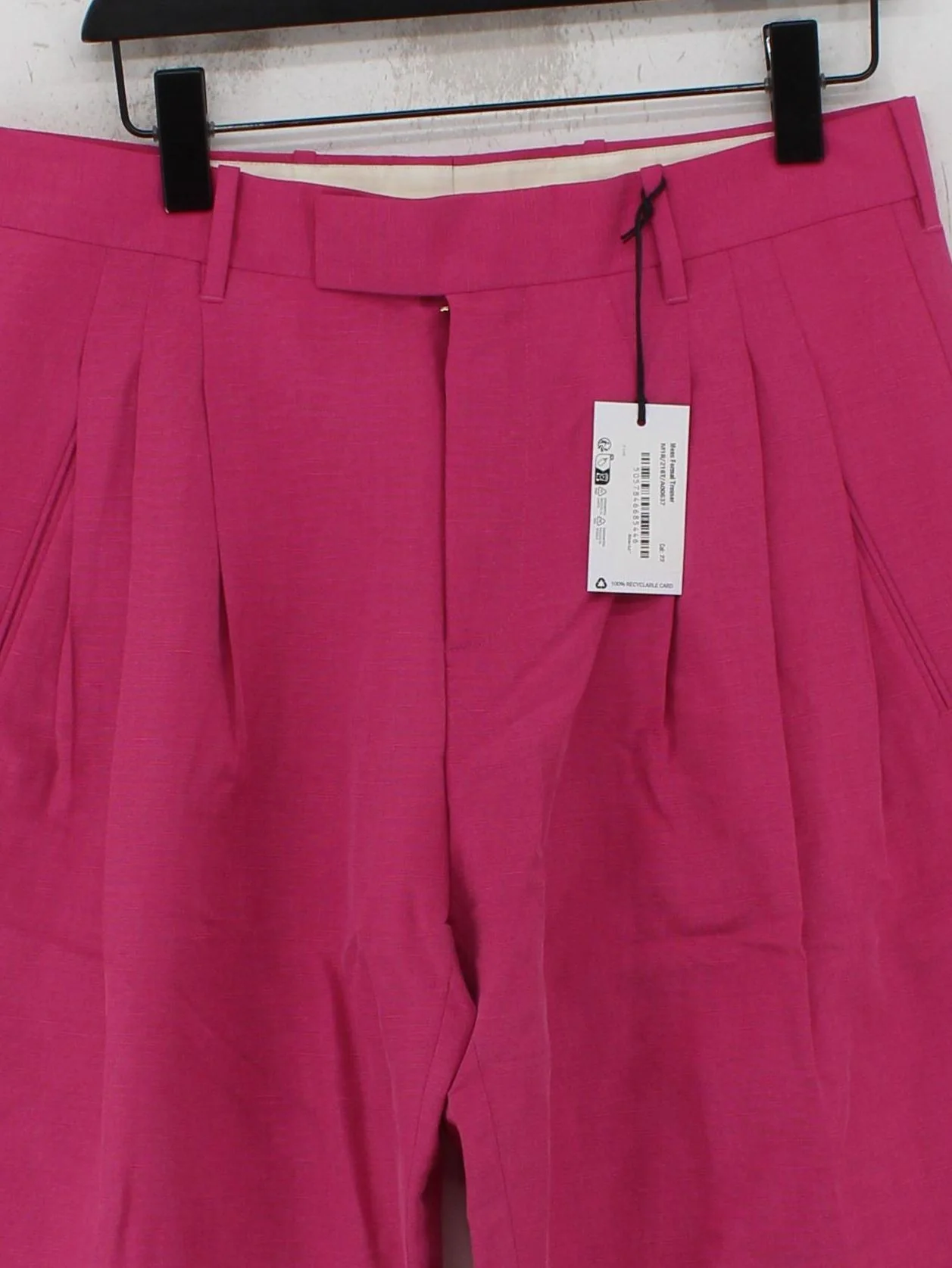 Paul Smith Men's Suit Trousers W 32 in Pink Cotton New with tags - Image 3
