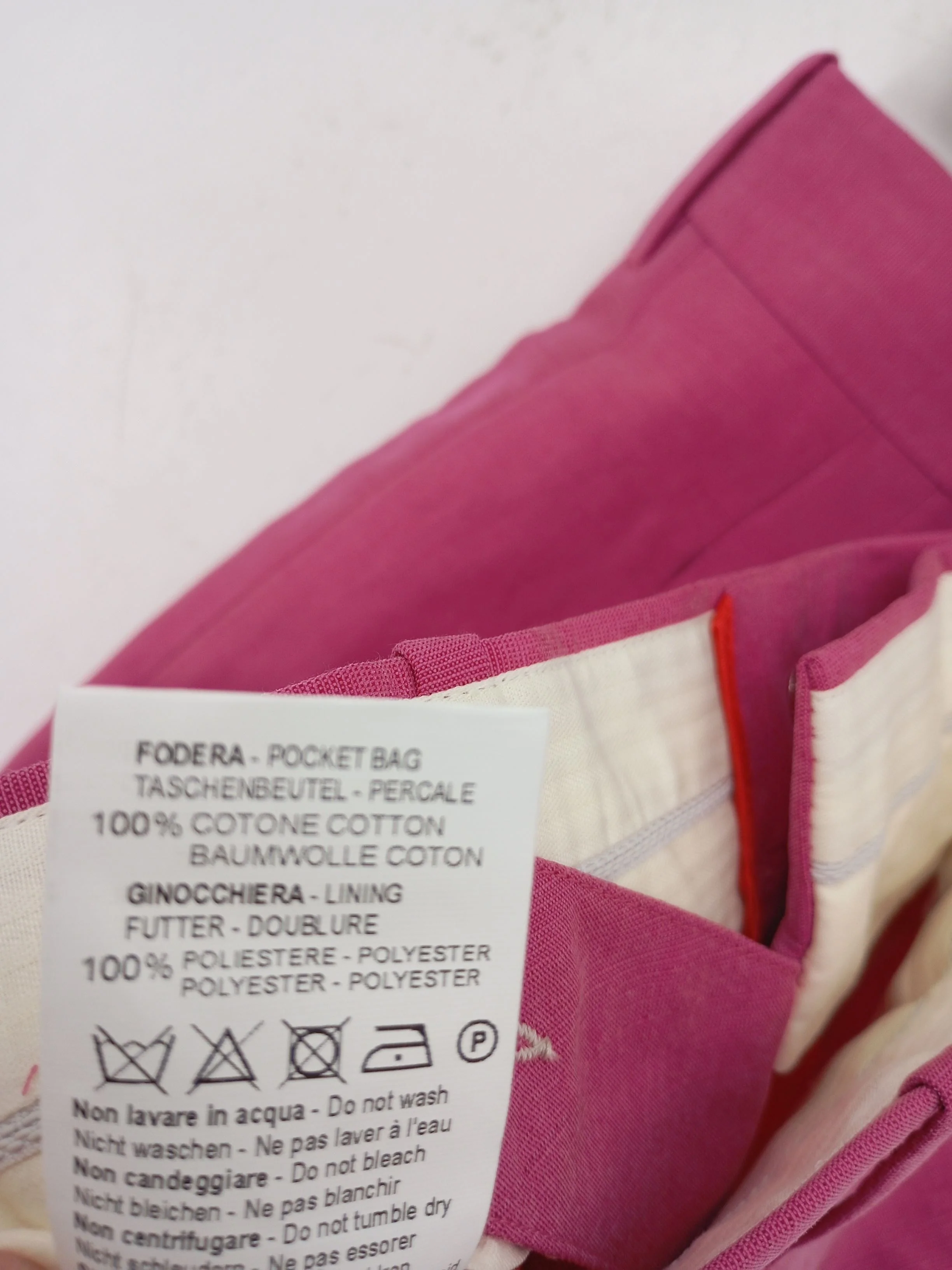 Paul Smith Men's Suit Trousers W 32 in Pink Cotton New with tags - Image 6