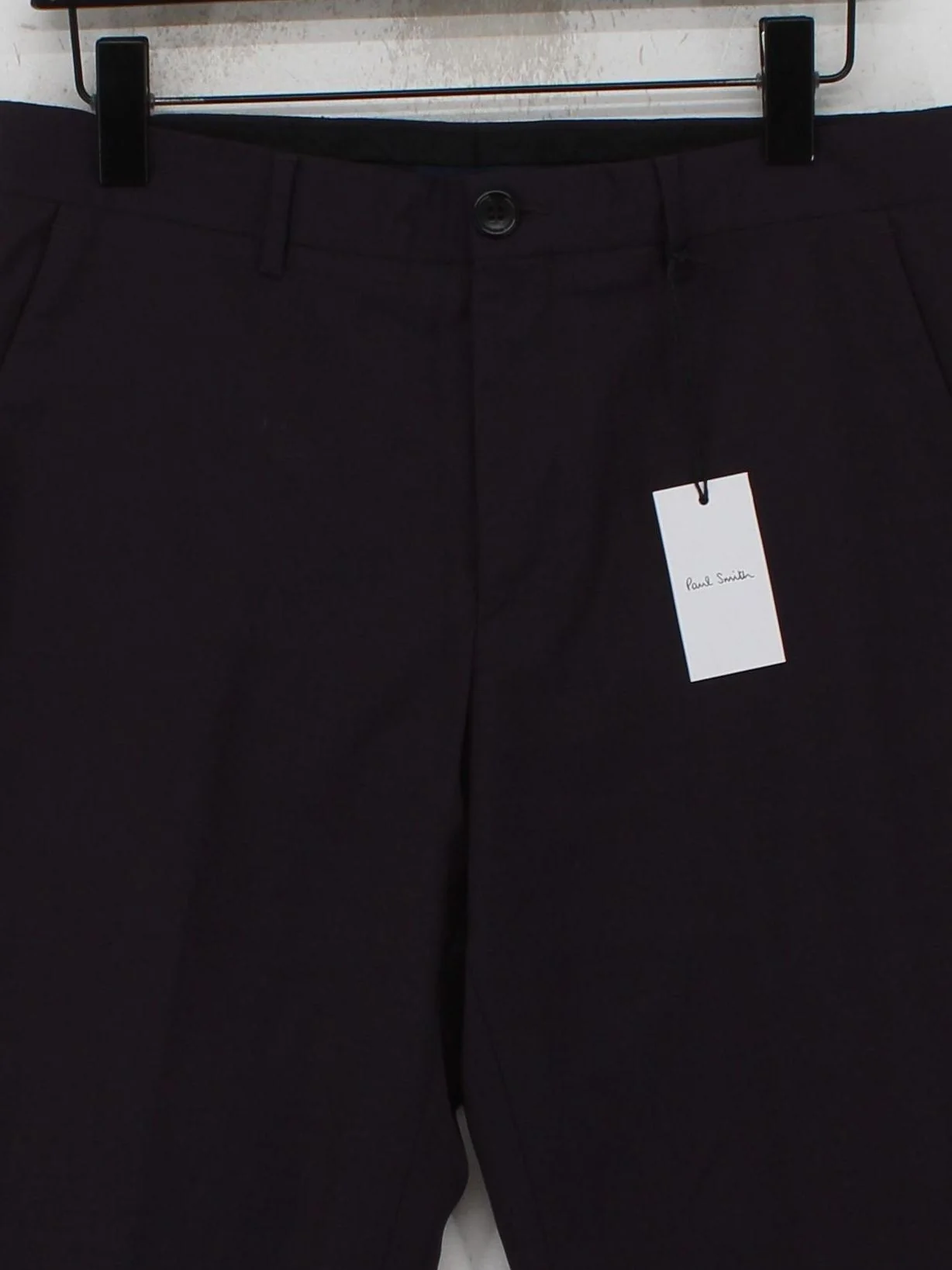 Paul Smith Men's Suit Trousers W 32 in Purple Wool - Image 3