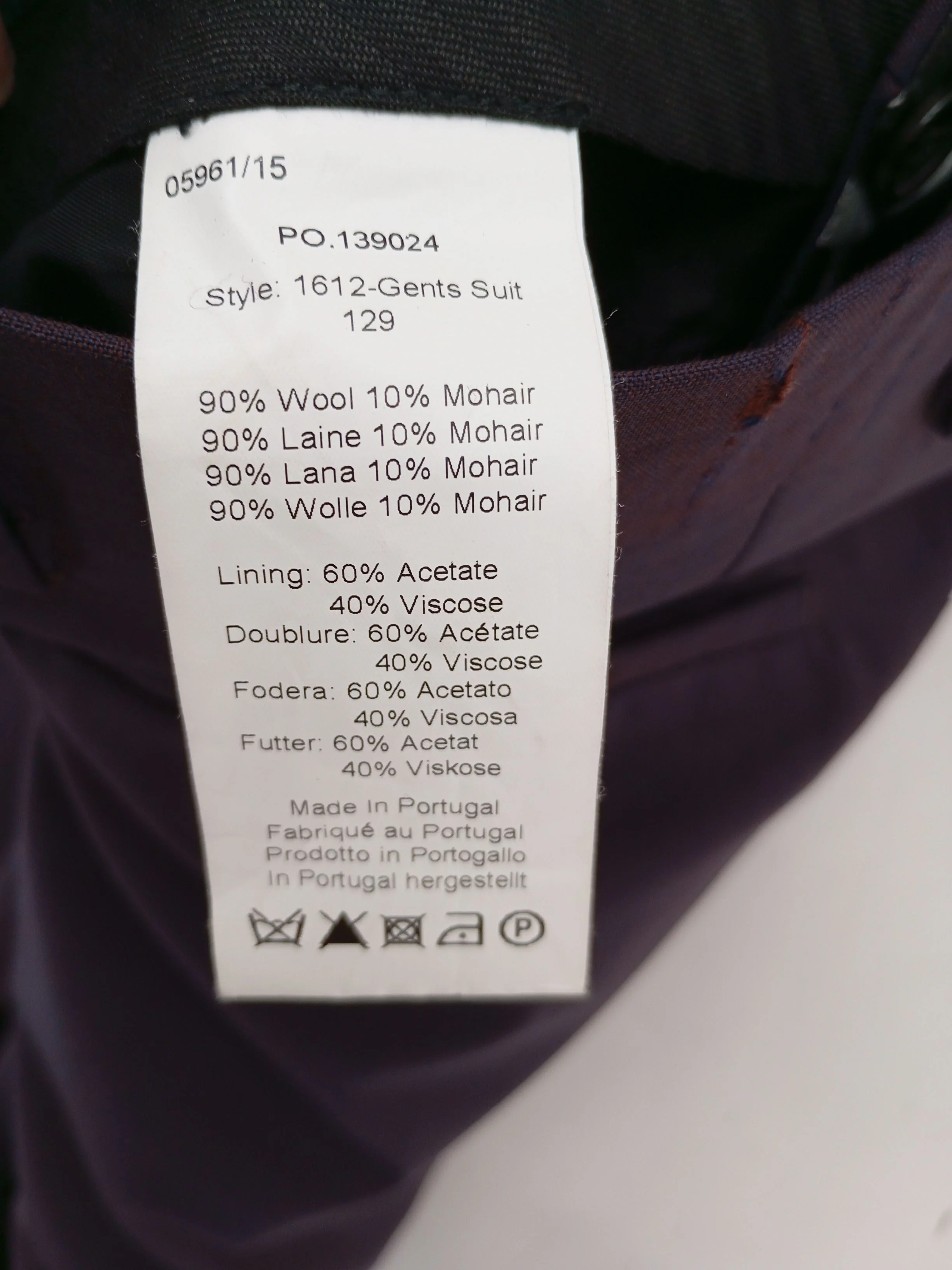 Paul Smith Men's Suit Trousers W 32 in Purple Wool - Image 7