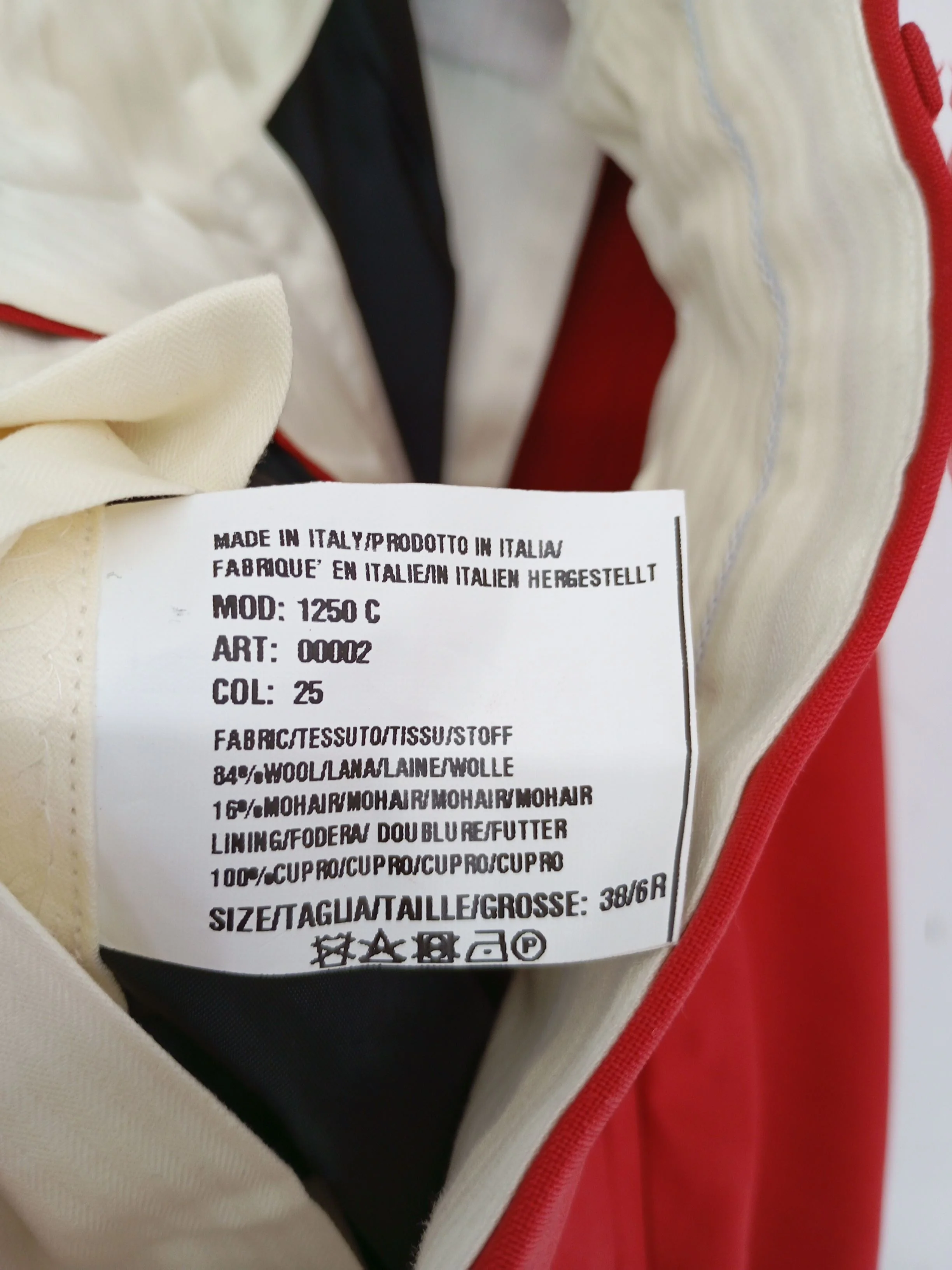 Paul Smith Men's Suit Trousers W 32 in Red Wool New with tags - Image 6