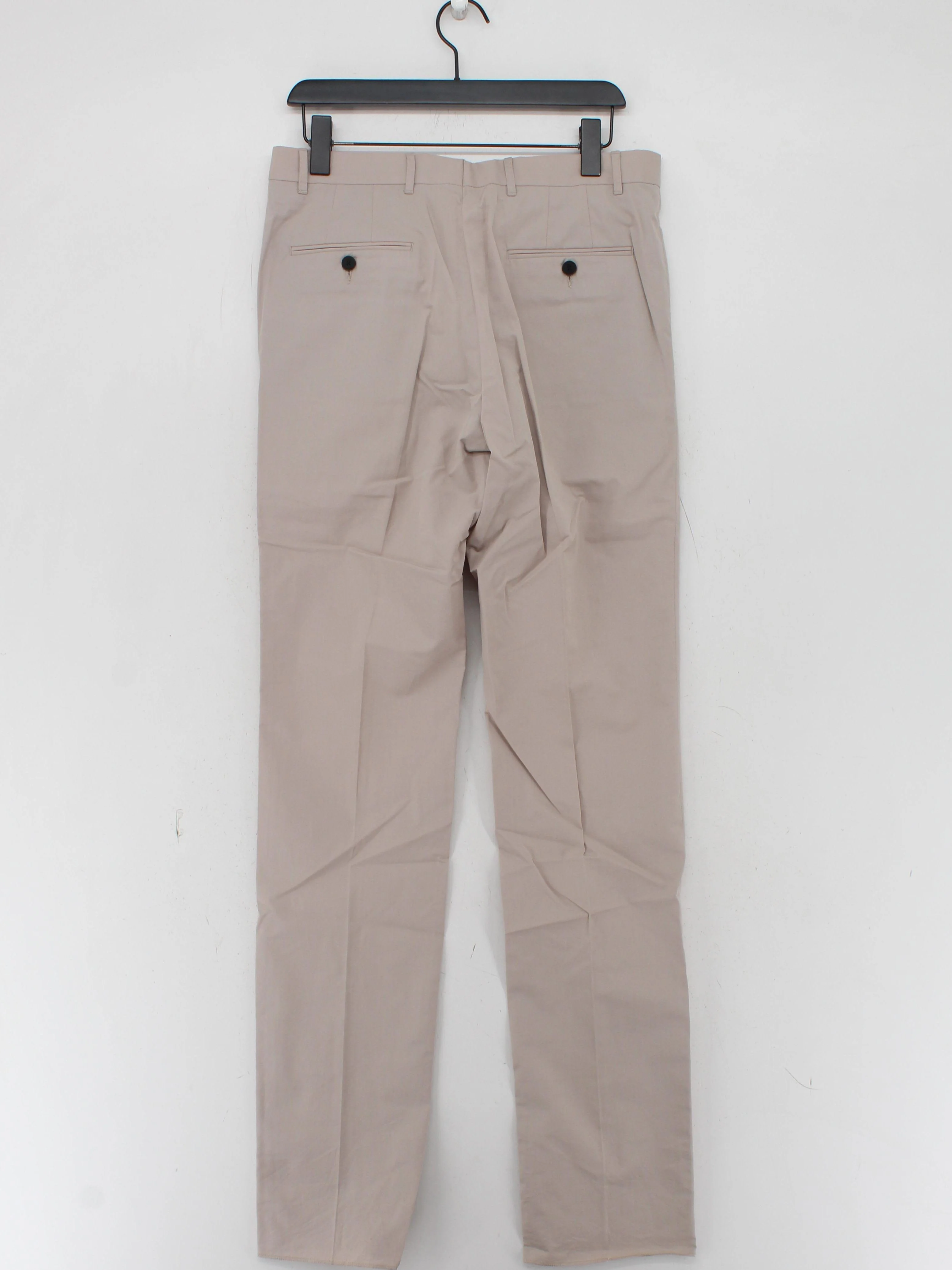 Paul Smith Men's Suit Trousers W 32 in Tan 100% Cotton Straight Dress Pants - Image 2