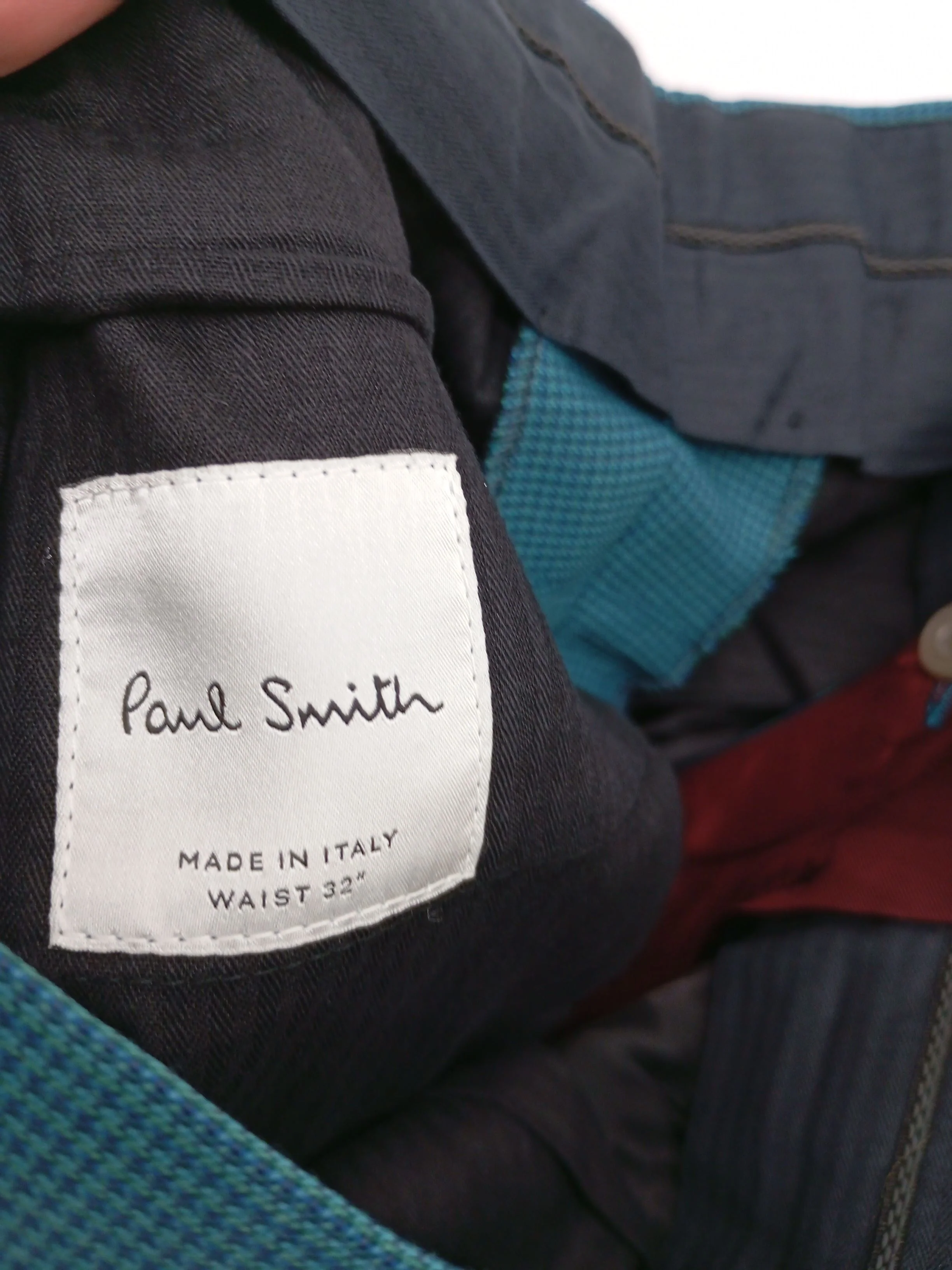 Paul Smith Men's Suit Trousers W 33 in Blue 100% Wool Dress Pants New with tags - Image 5