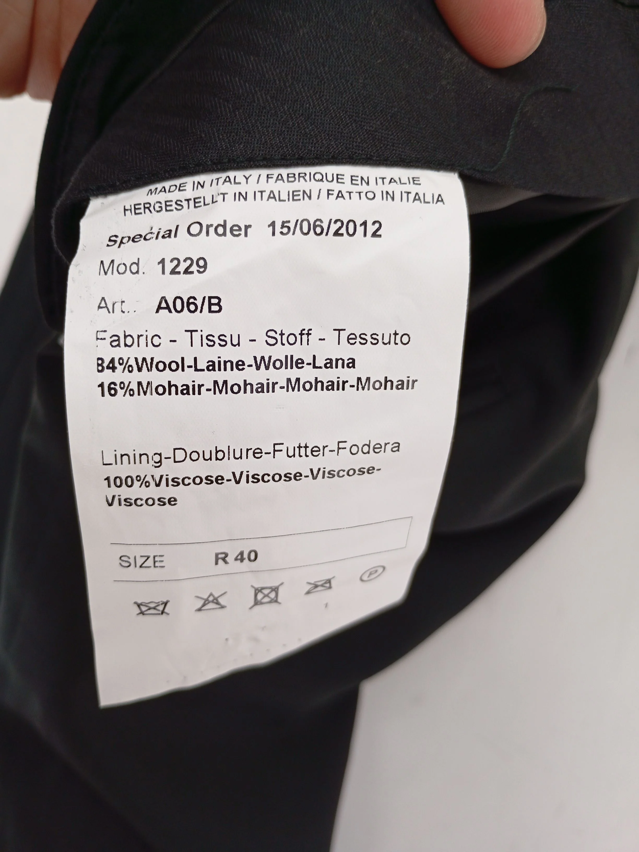 Paul Smith Men's Suit Trousers W 34 in Black Wool New with tags - Image 6