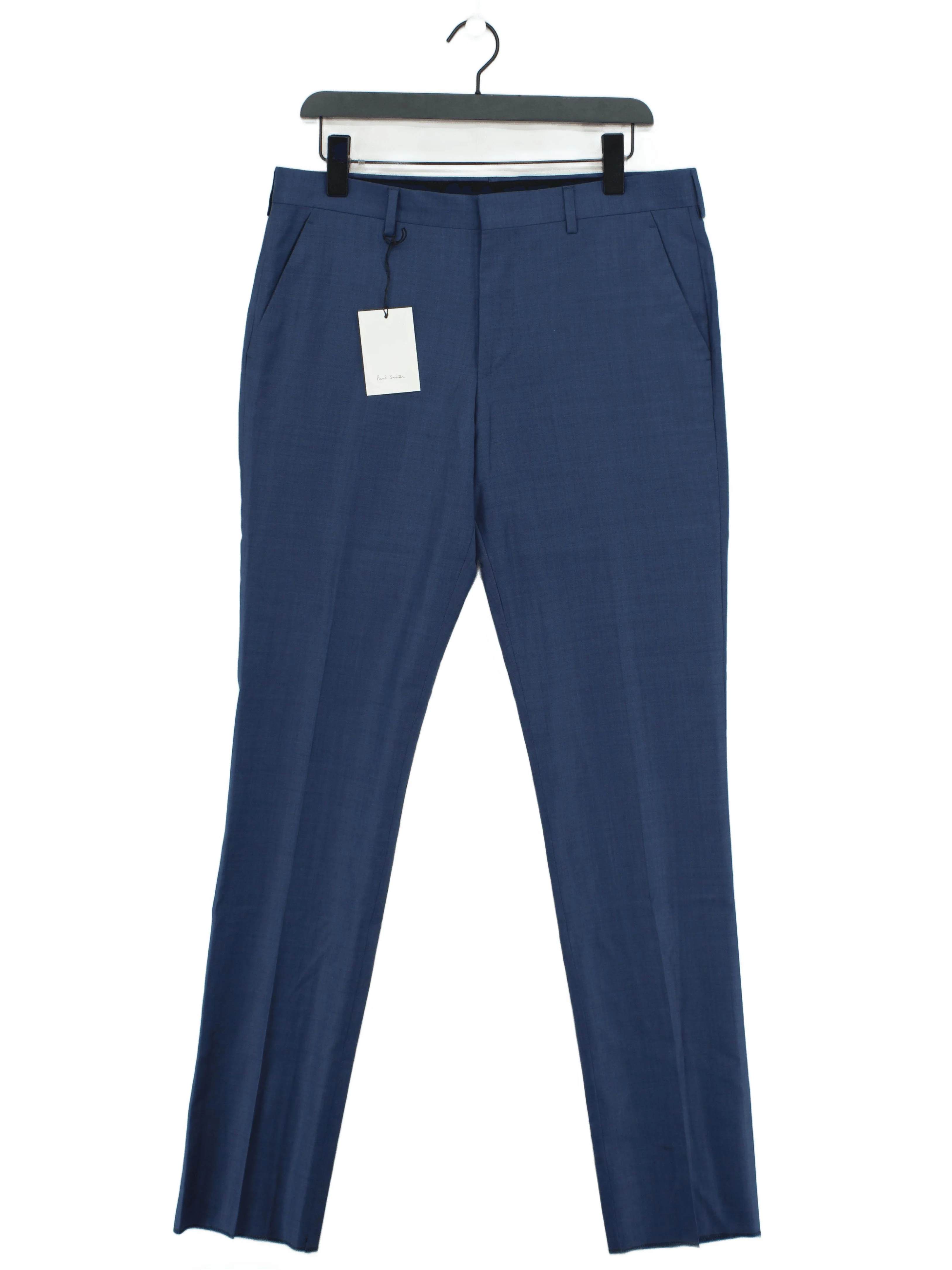 Paul Smith Men's Suit Trousers W 34 in Blue 100% Other Dress Pants New with tags