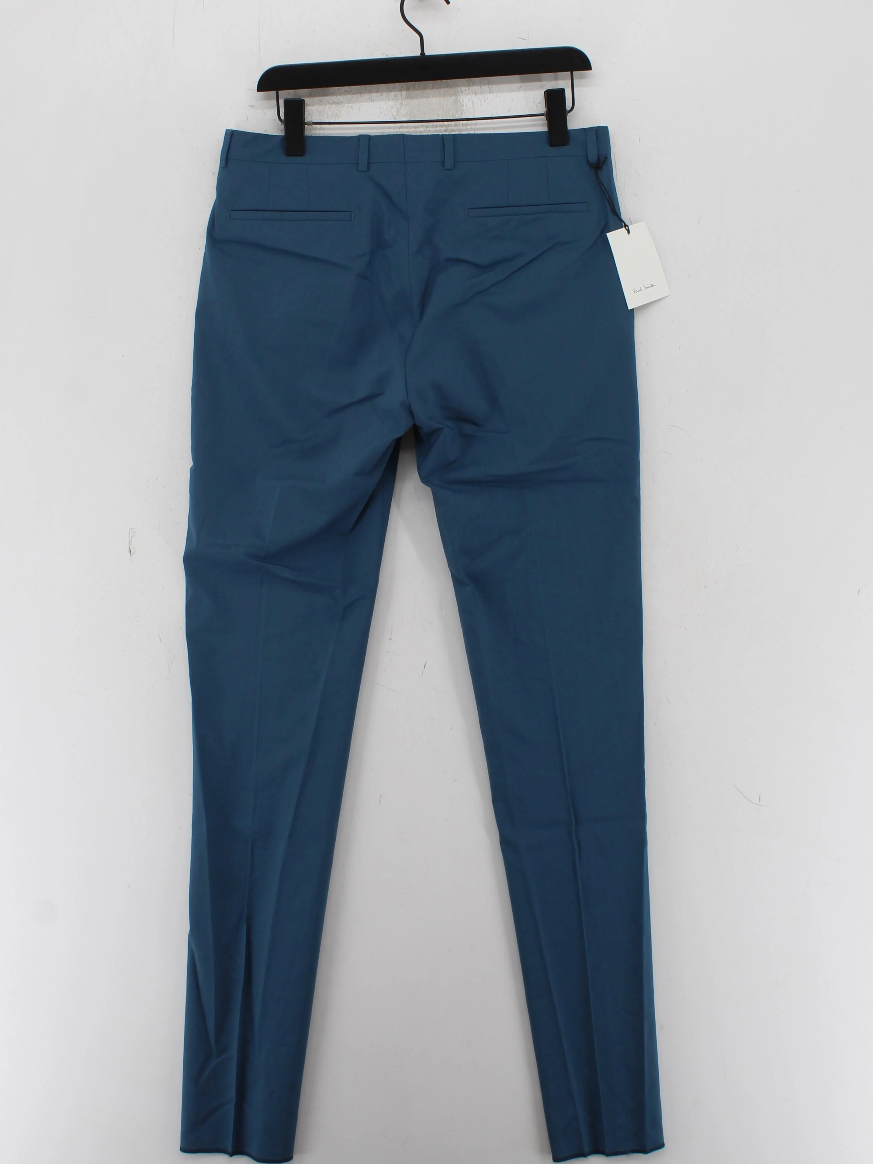 Paul Smith Men's Suit Trousers W 34 in Blue Wool New with tags - Image 2