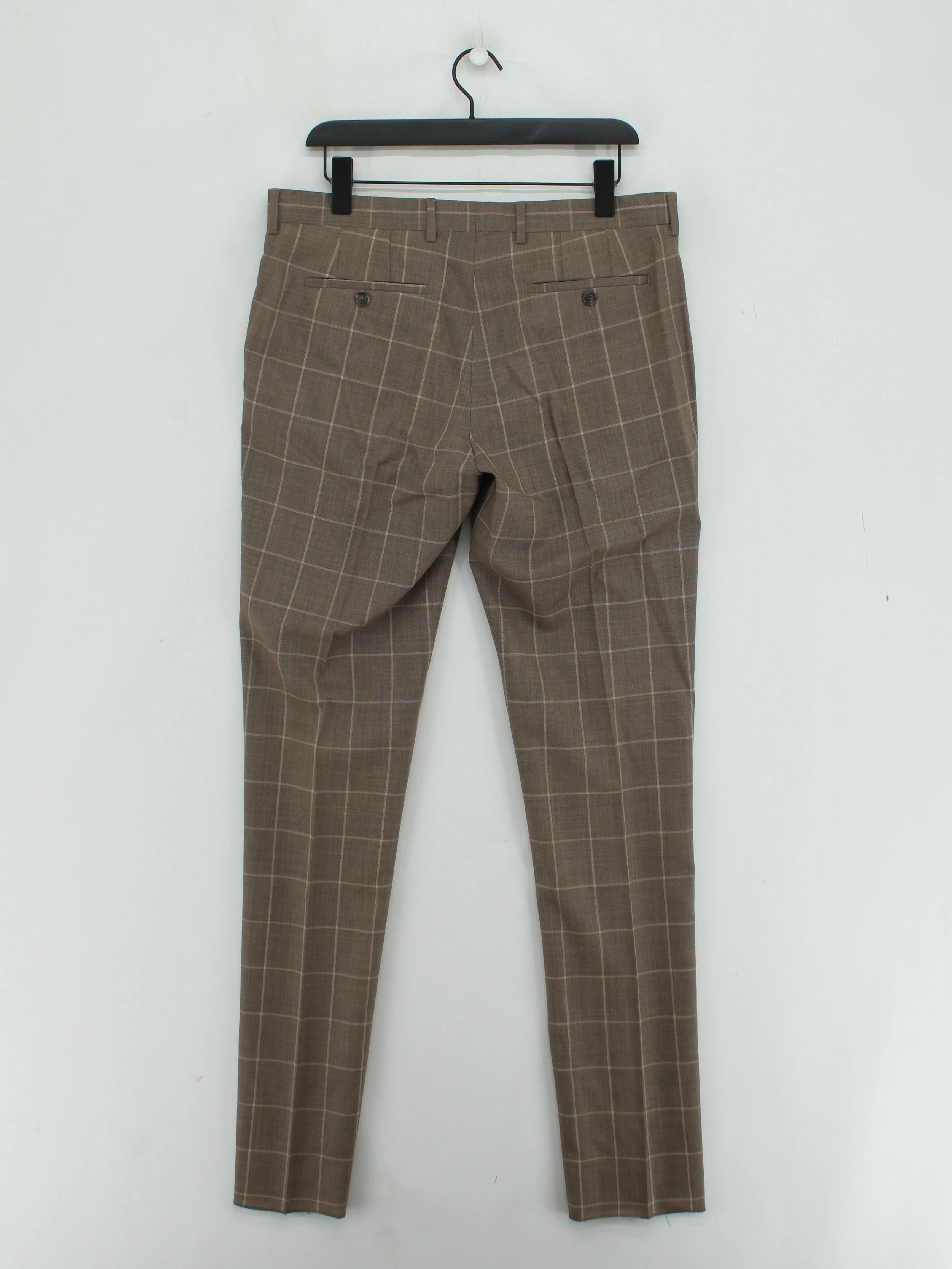 Paul Smith Men's Suit Trousers W 34 in Brown 100% Wool Dress Pants New with tags - Image 2