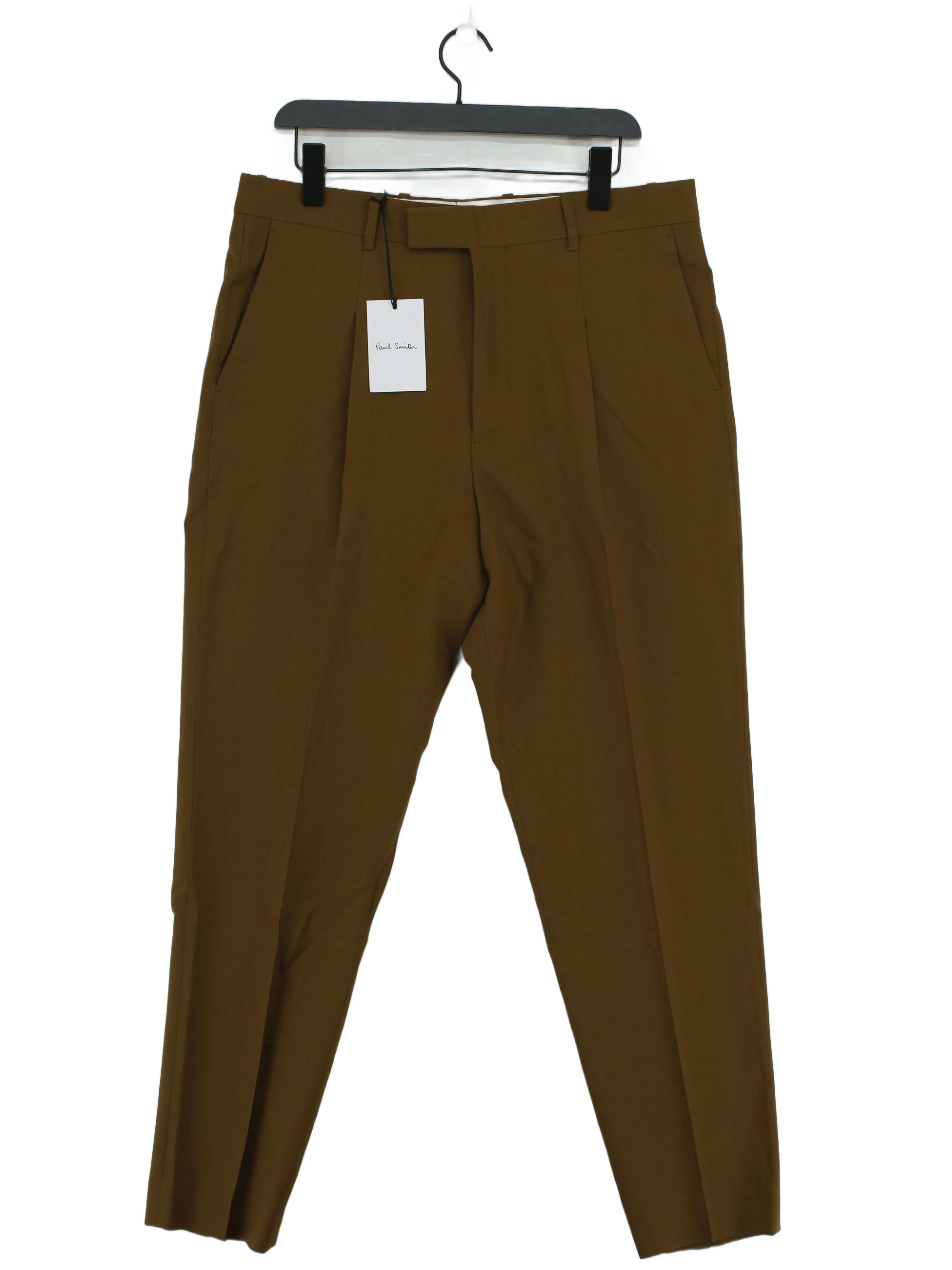 Paul Smith Men's Suit Trousers W 34 in Brown Wool New with tags