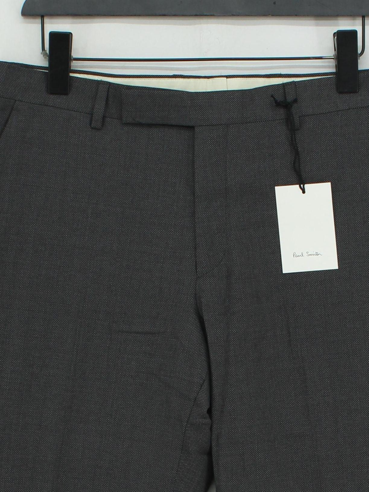 Paul Smith Men's Suit Trousers W 34 in Grey 100% Wool Dress Pants New with tags - Image 3