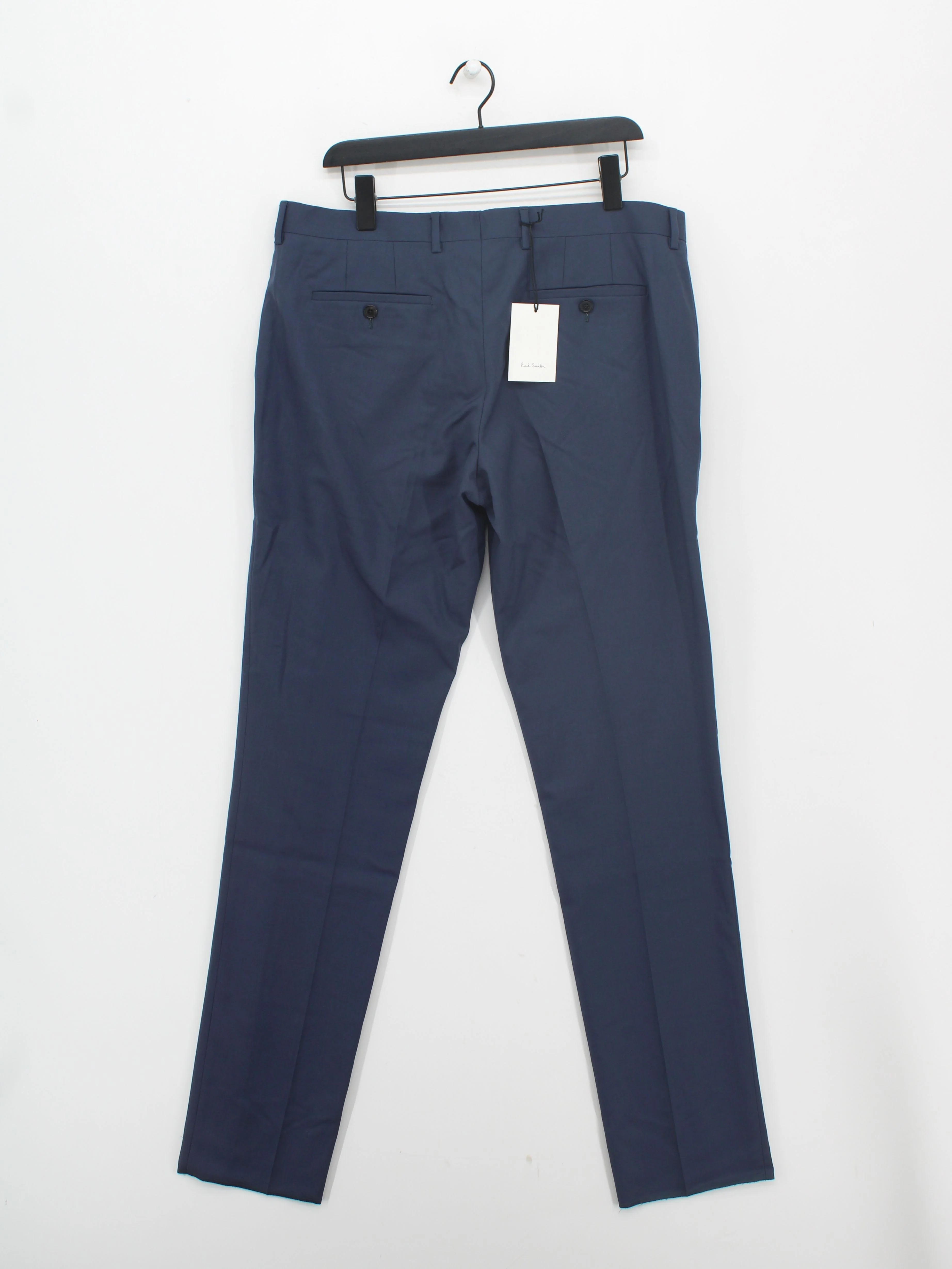 Paul Smith Men's Suit Trousers W 36 in Blue 100% Wool Dress Pants New with tags - Image 2