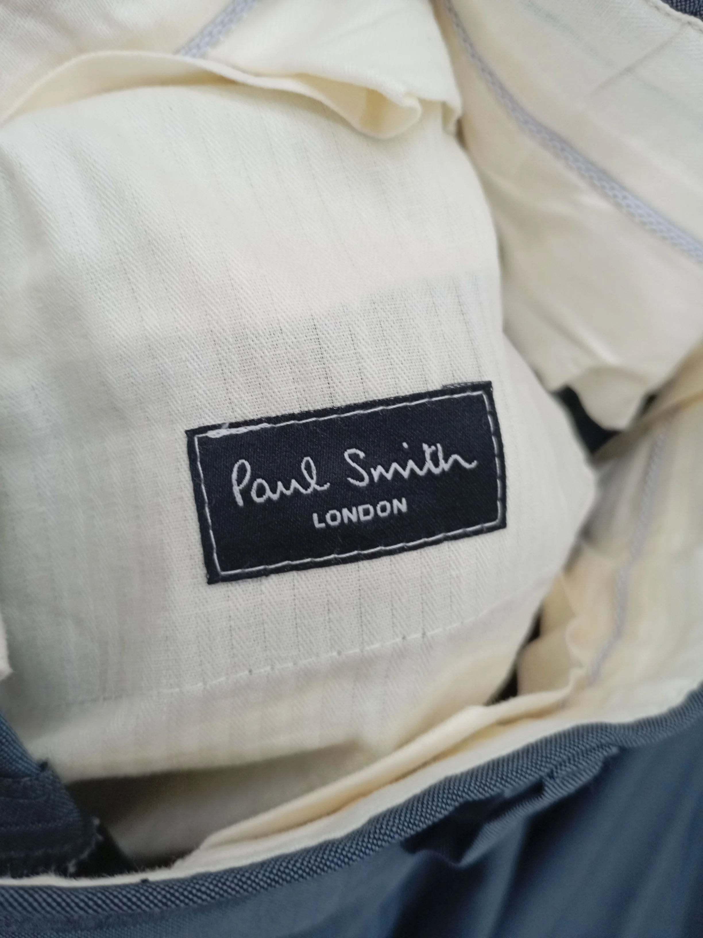 Paul Smith Men's Suit Trousers W 36 in Blue Wool - Image 8
