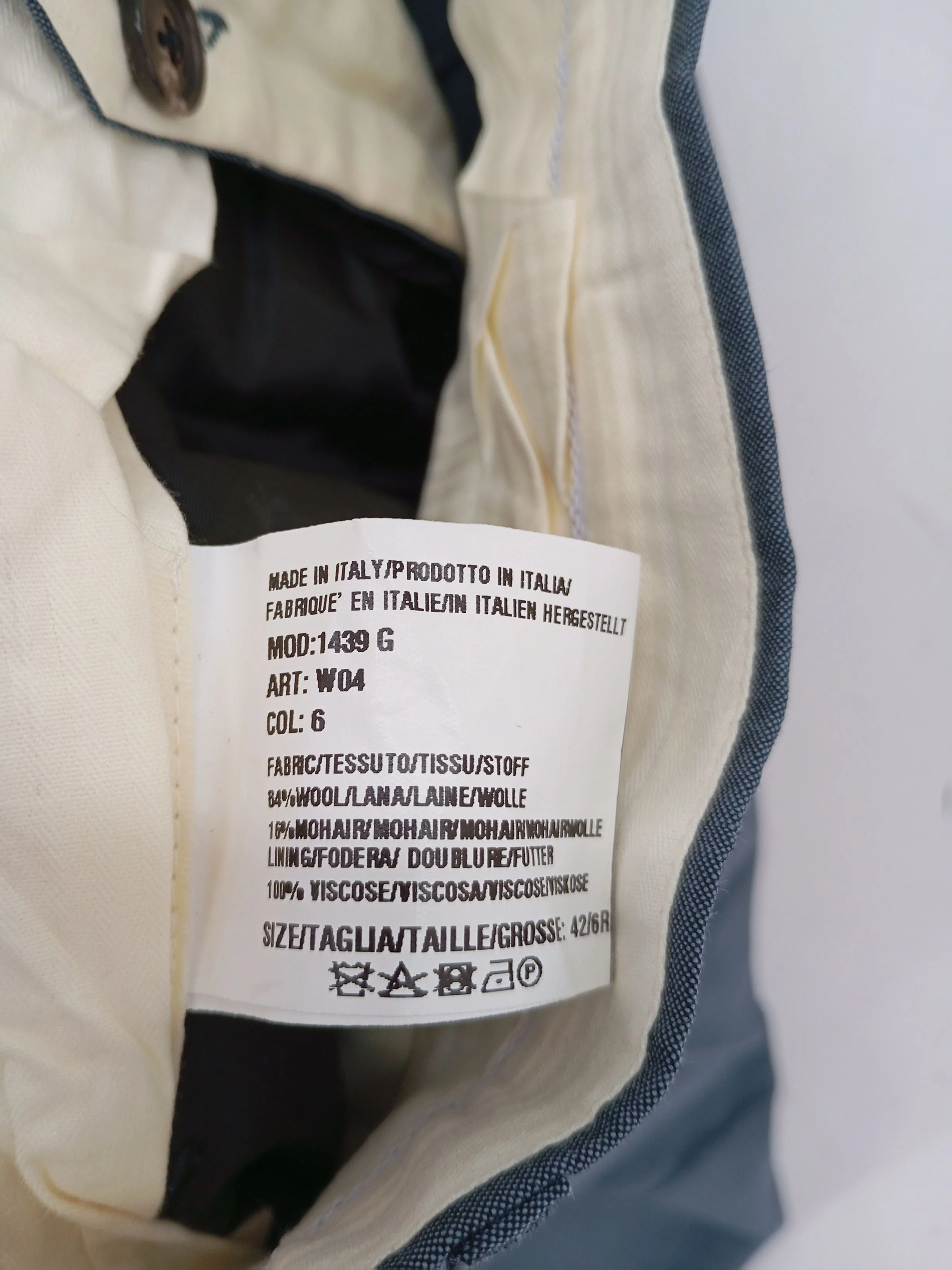Paul Smith Men's Suit Trousers W 36 in Blue Wool - Image 9