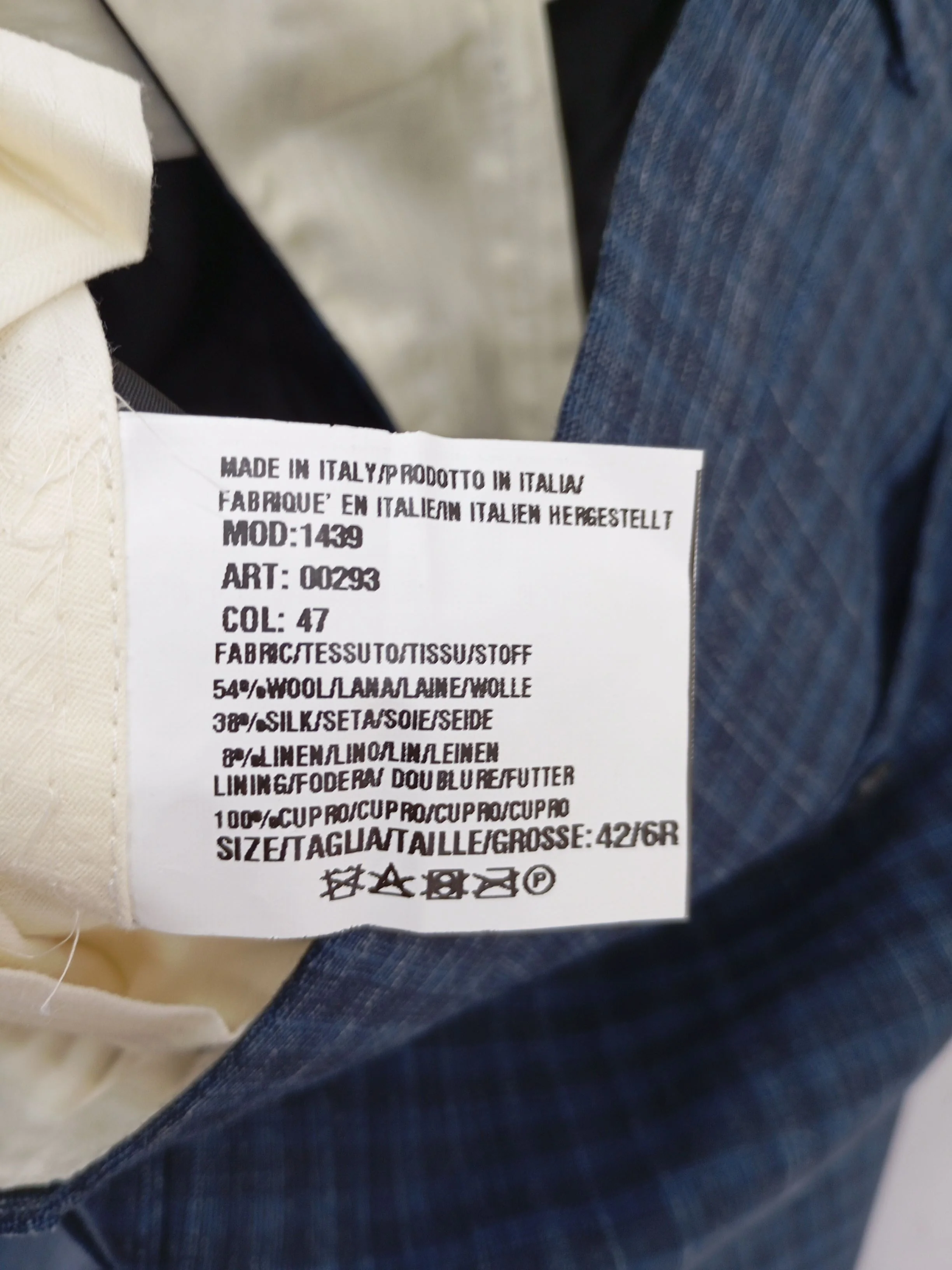 Paul Smith Men's Suit Trousers W 36 in Blue Wool New with tags - Image 6