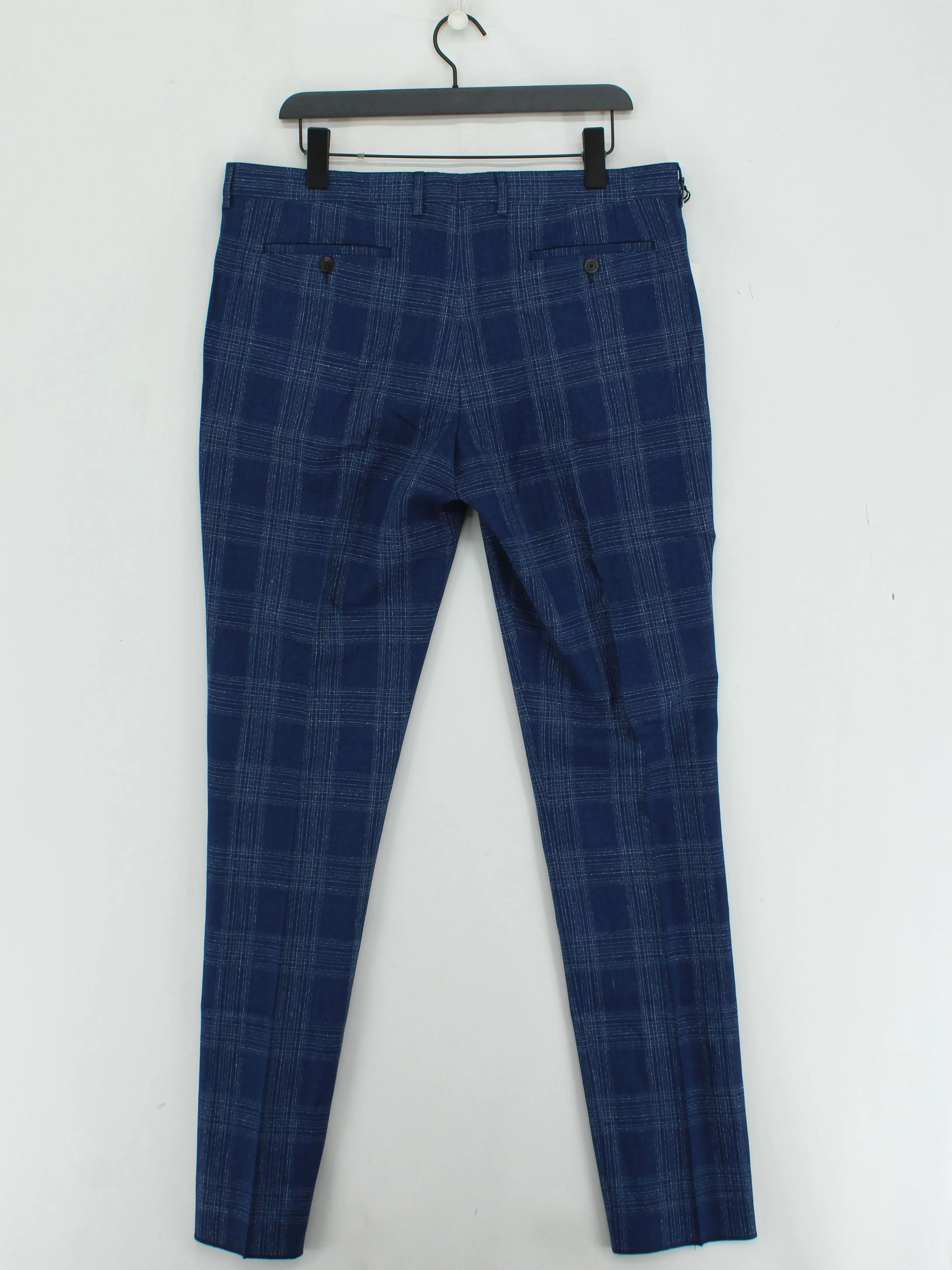 Paul Smith Men's Suit Trousers W 36 in Blue Wool New with tags - Image 2