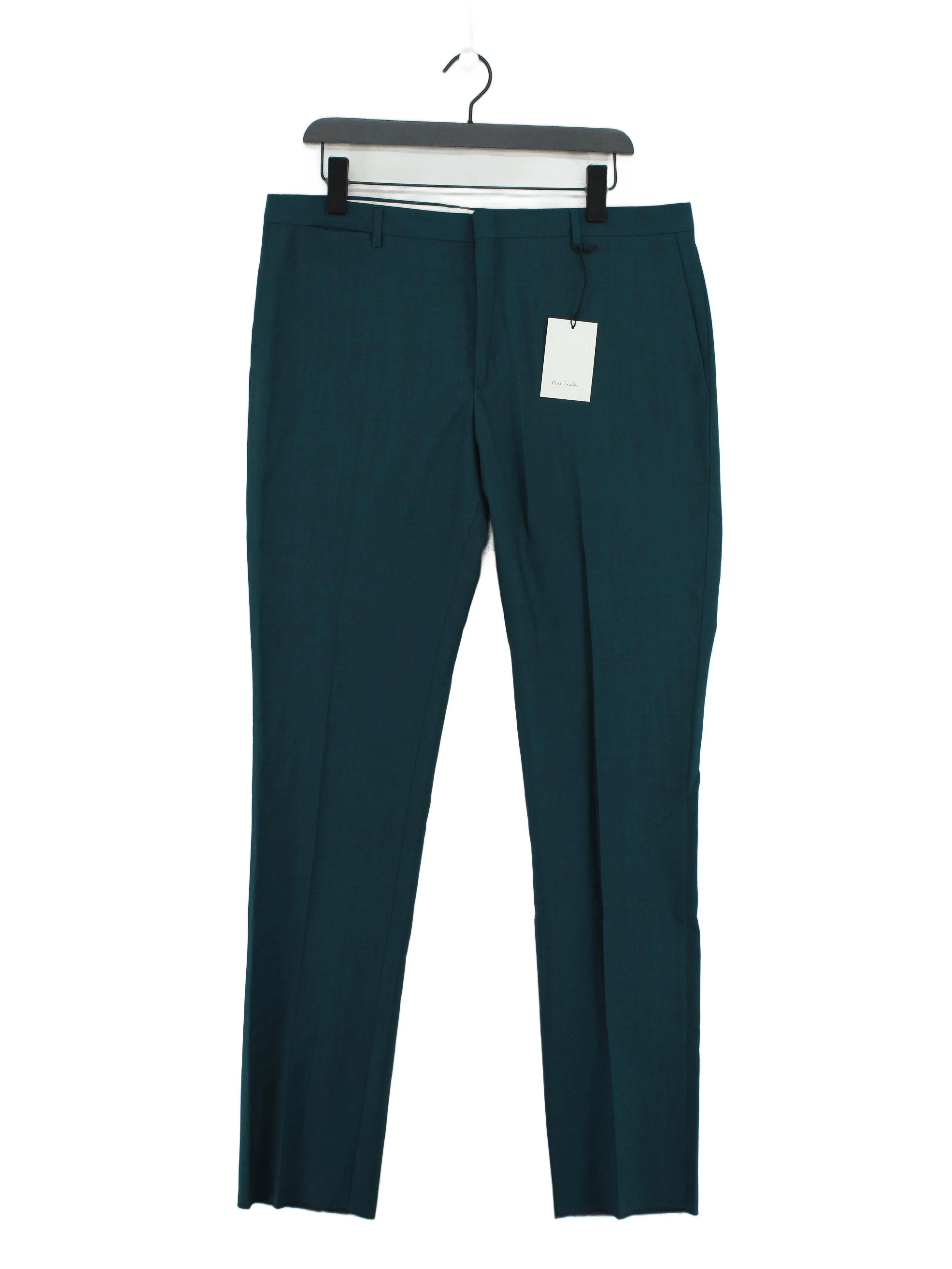 Paul Smith Men's Suit Trousers W 36 in Green Wool New with tags