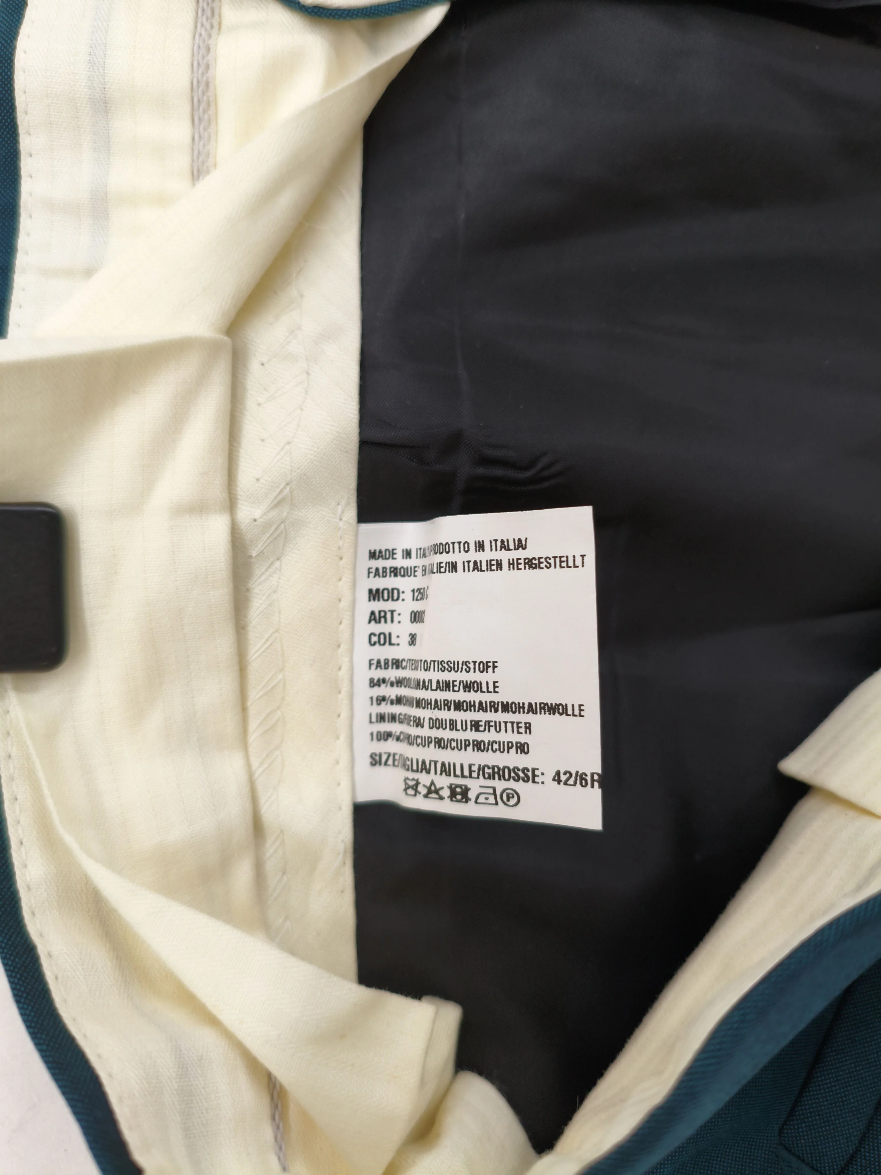 Paul Smith Men's Suit Trousers W 36 in Green Wool New with tags - Image 6
