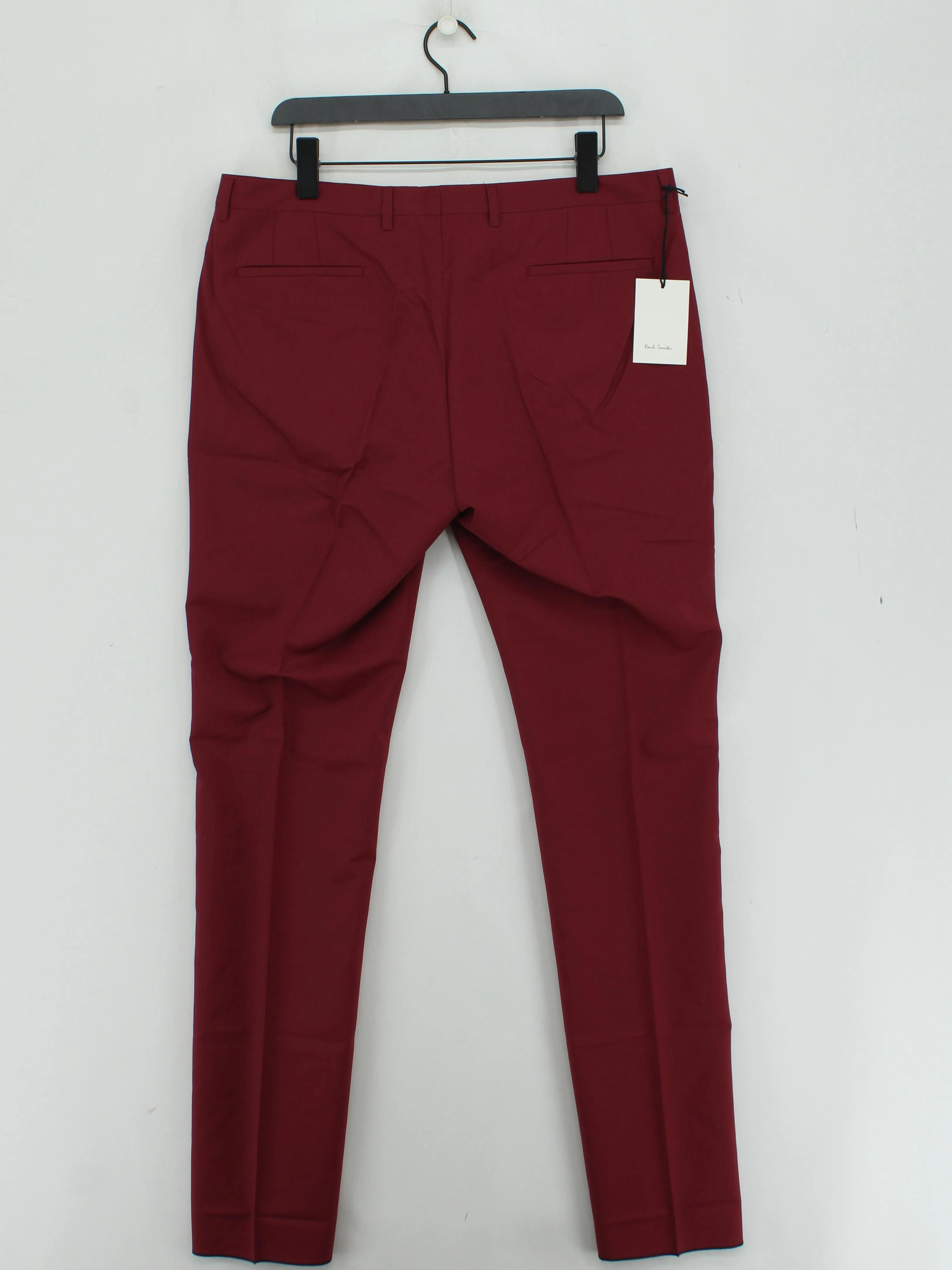 Paul Smith Men's Suit Trousers W 36 in Red 100% Other Dress Pants New with tags - Image 2