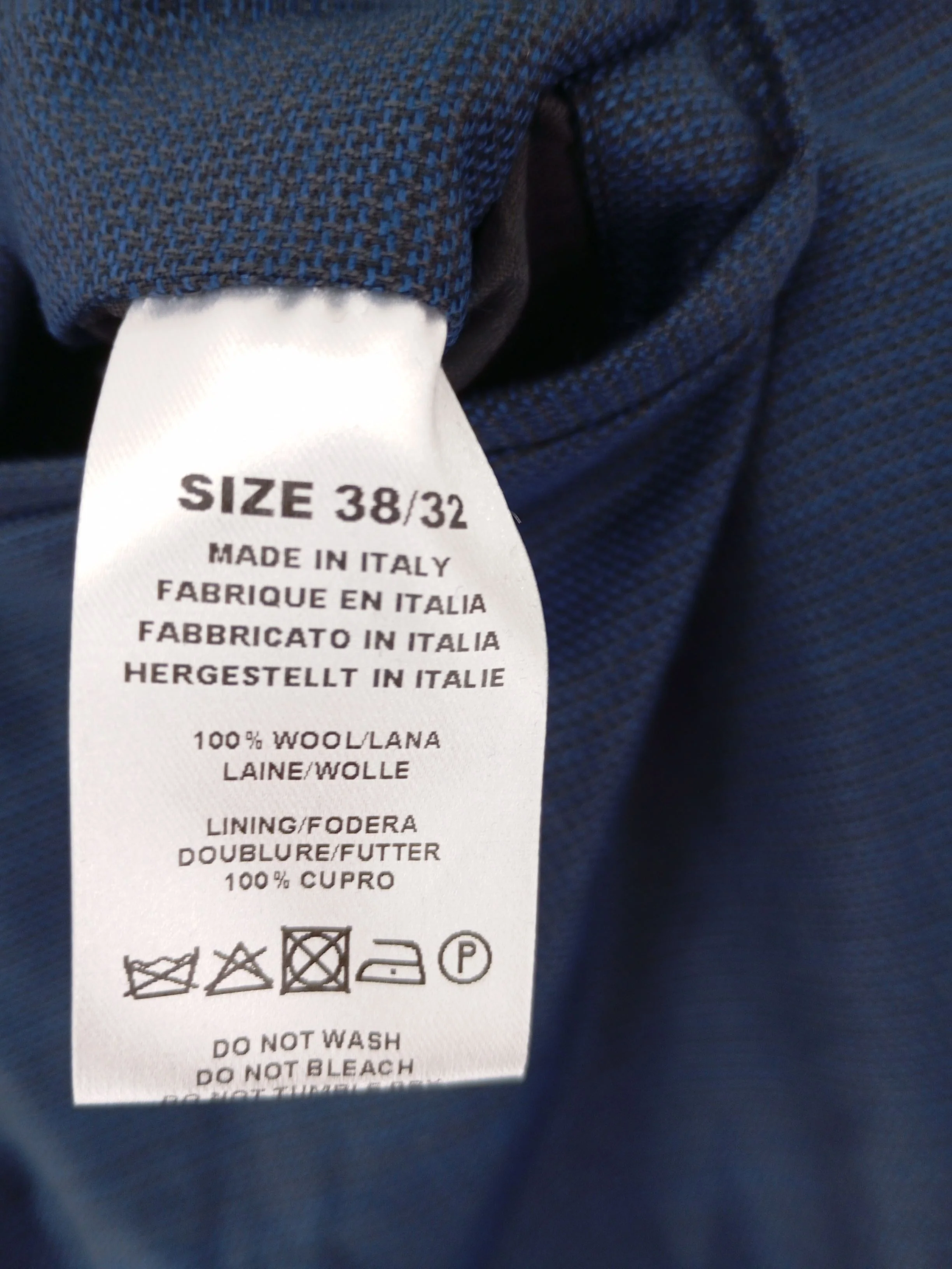 Paul Smith Men's Suit Trousers W 38 in Blue 100% Wool Dress Pants New with tags - Image 6