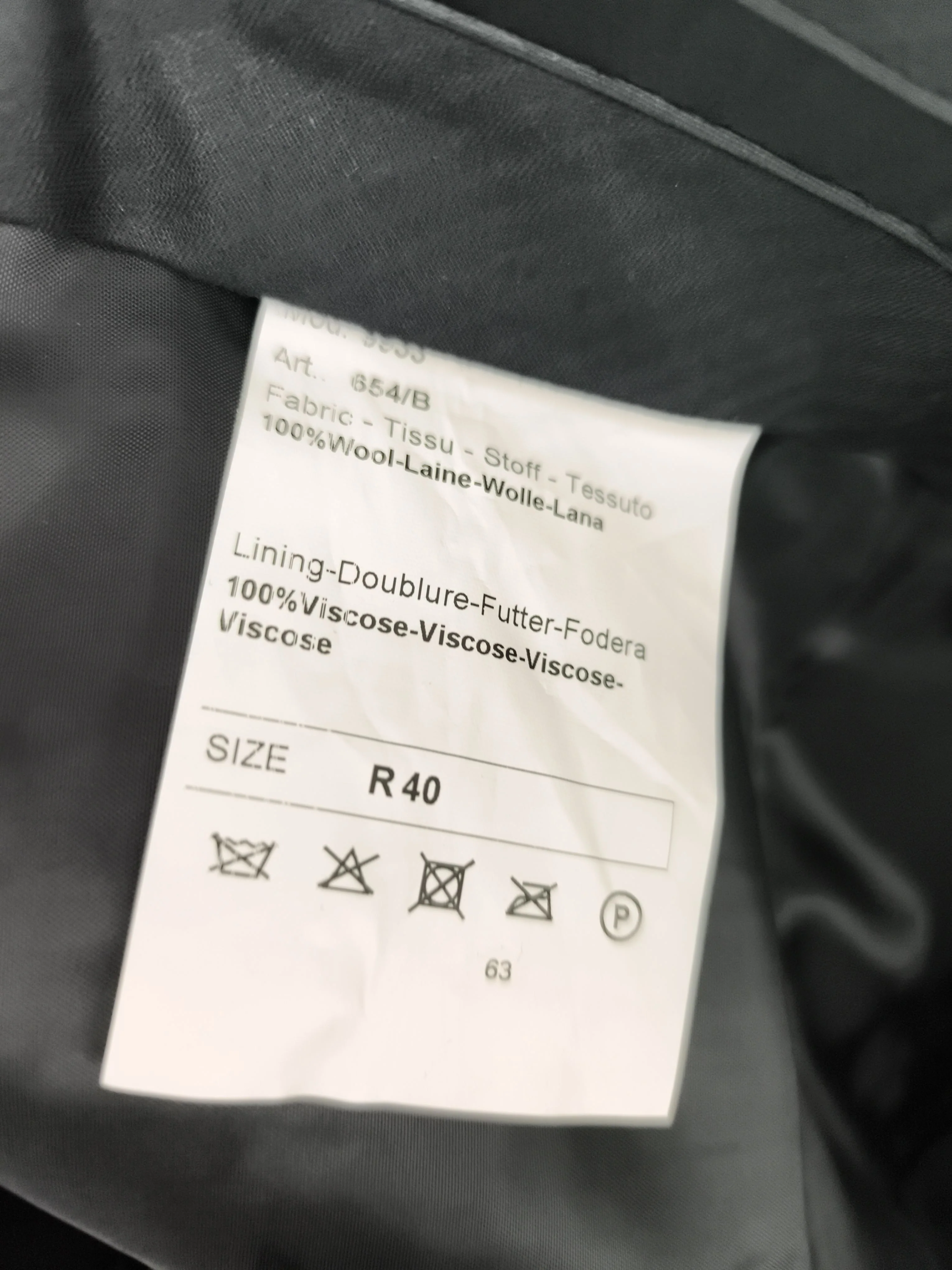 Paul Smith Men's Suit Trousers W 40 in Black Wool New with tags - Image 6