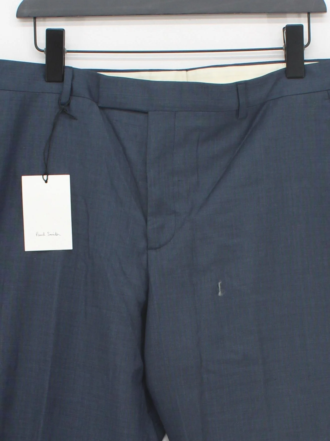 Paul Smith Men's Suit Trousers W 44 in Blue Wool New with tags - Image 3