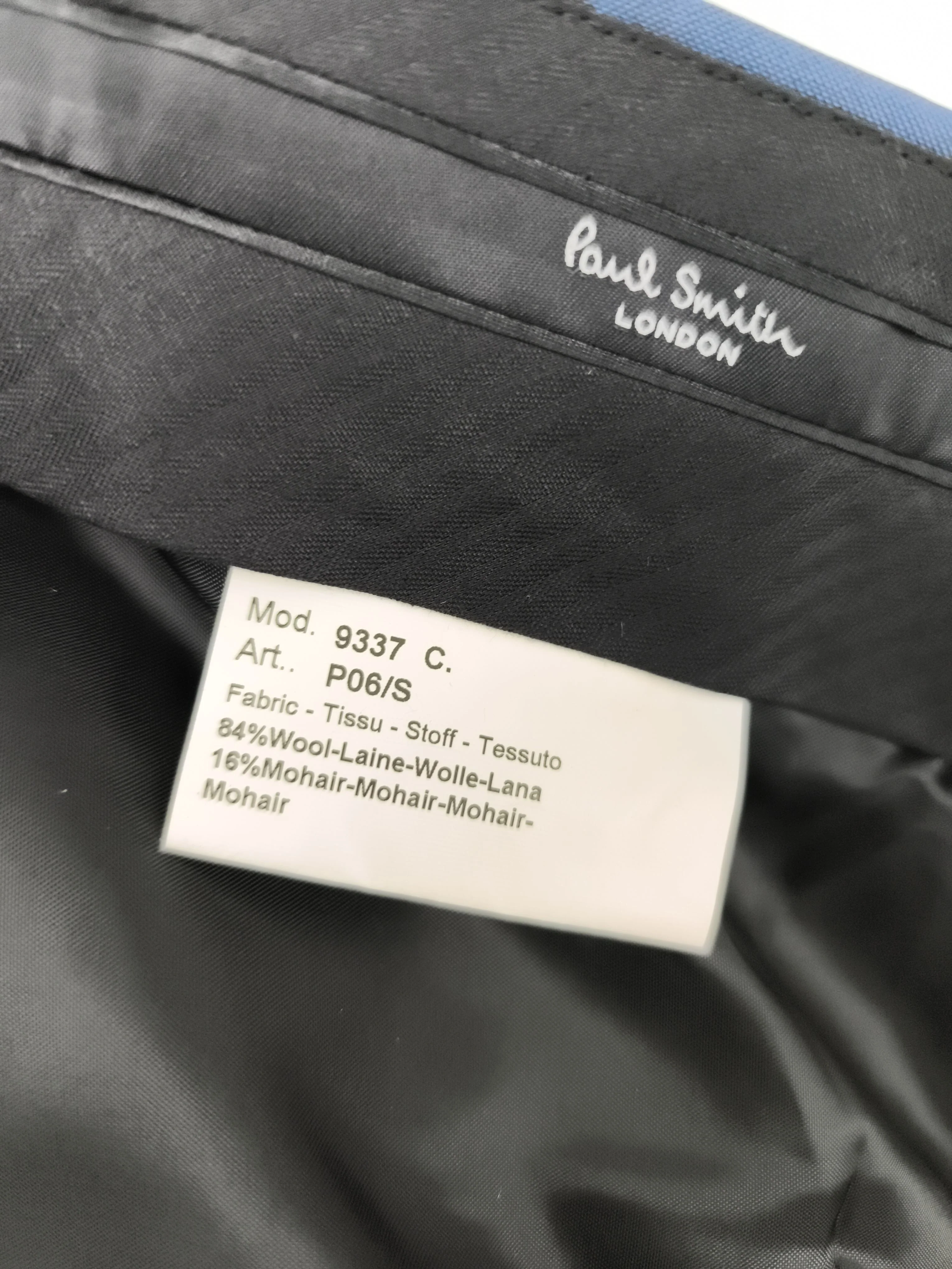 Paul Smith Men's Suit Trousers W 44 in Blue Wool New with tags - Image 6
