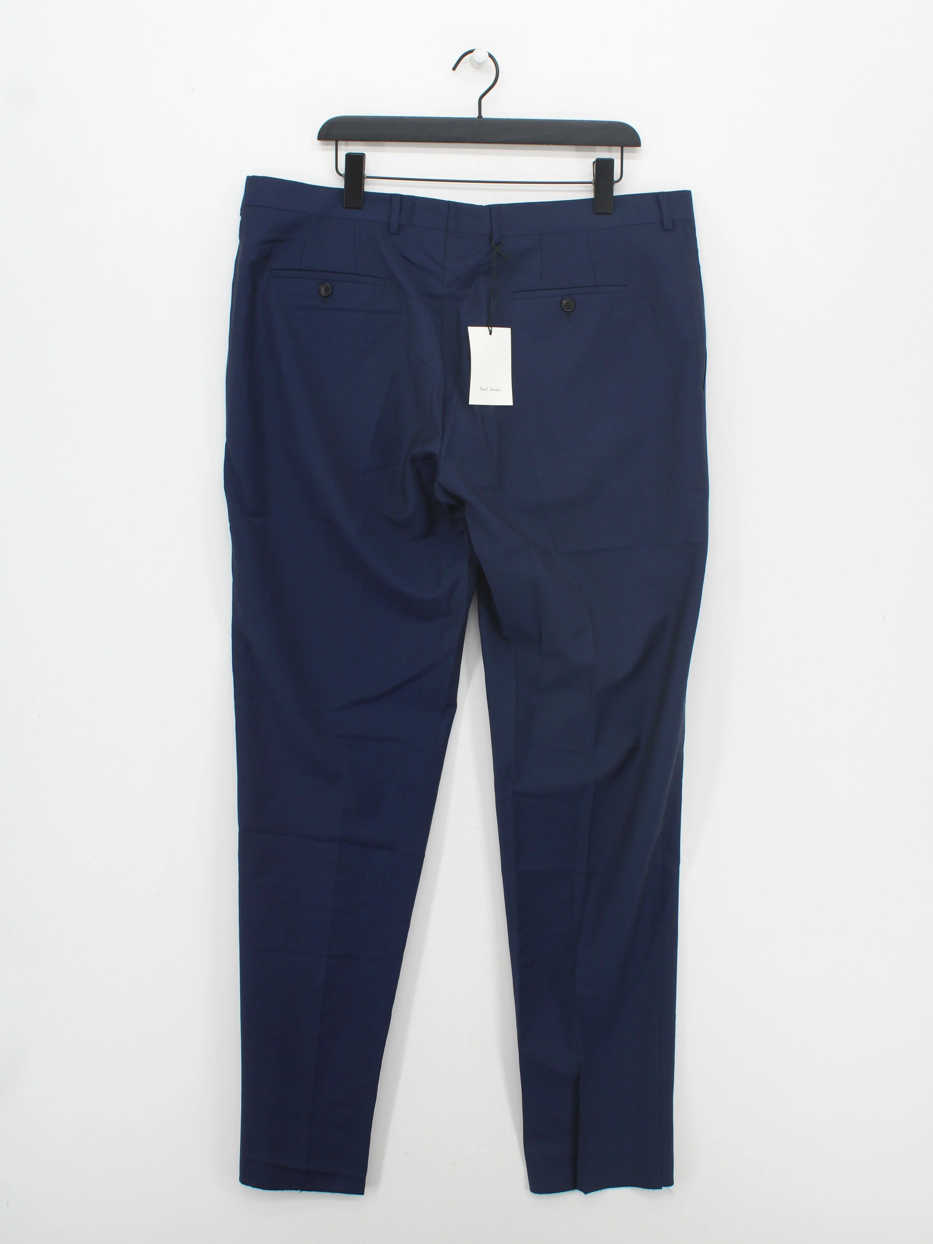 Paul Smith Men's Suit Trousers W 46 in Blue Wool New with tags - Image 2