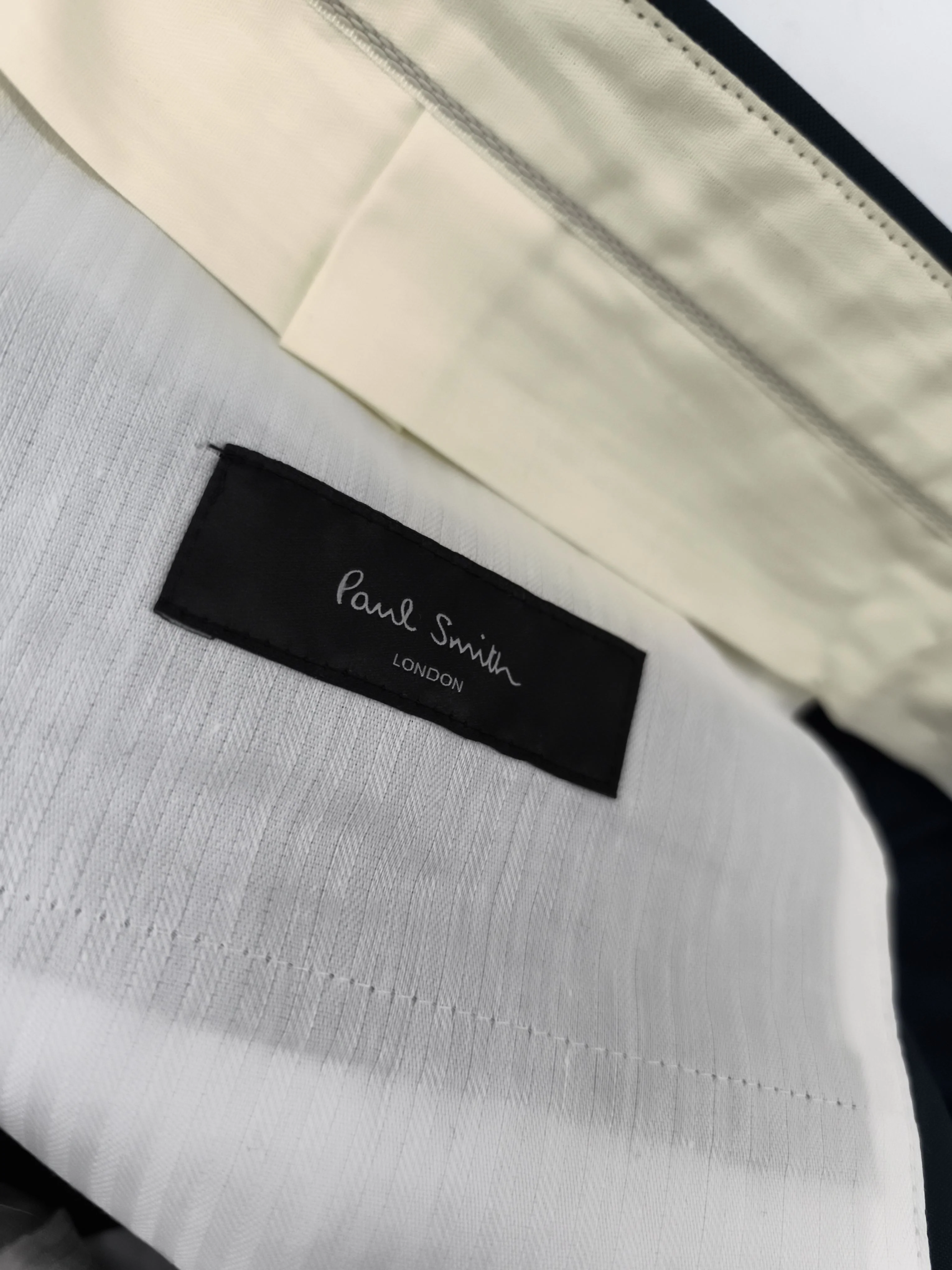 Paul Smith Men's Suit Trousers W 46 in Blue Wool New with tags - Image 5