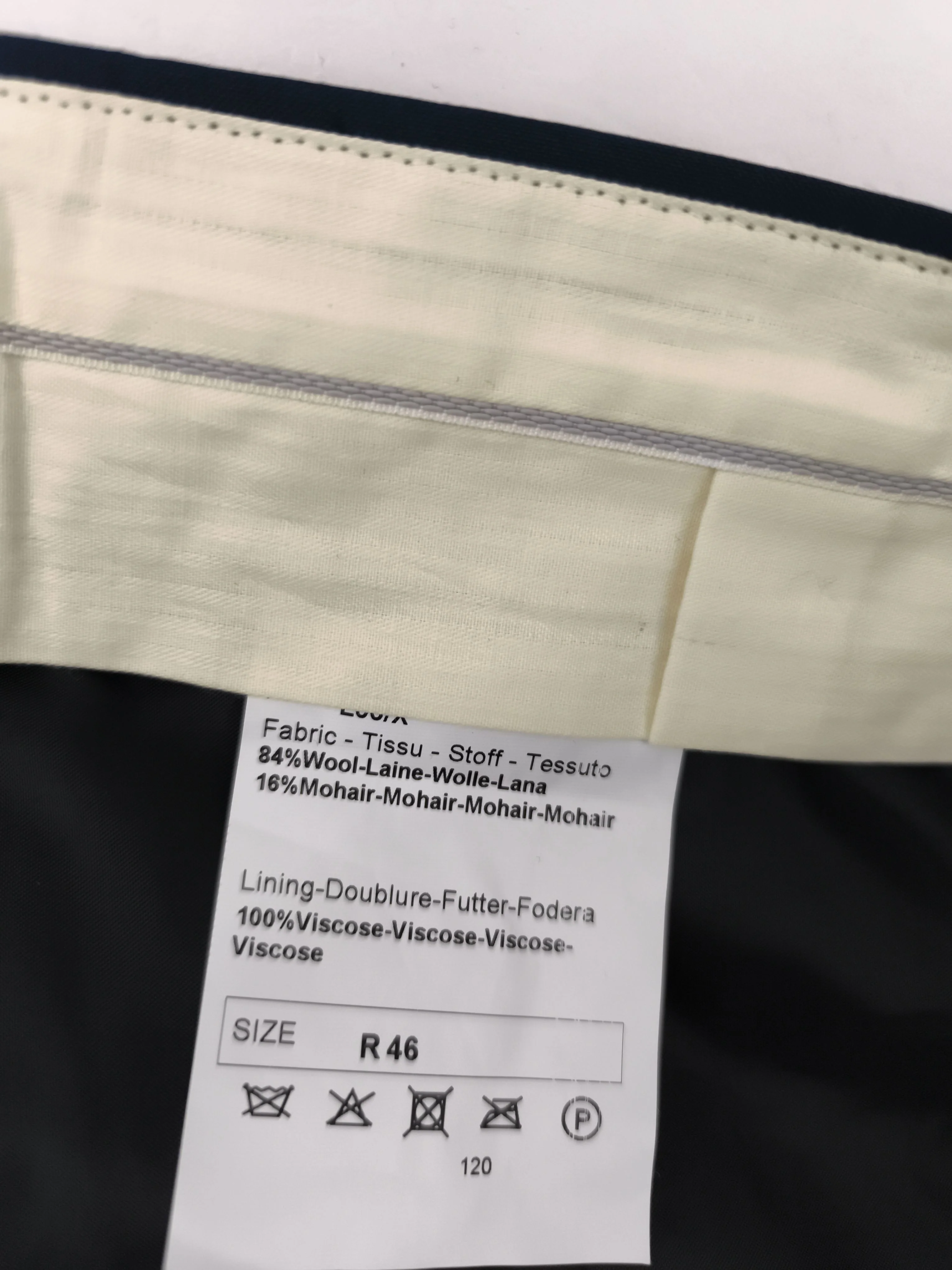 Paul Smith Men's Suit Trousers W 46 in Blue Wool New with tags - Image 6