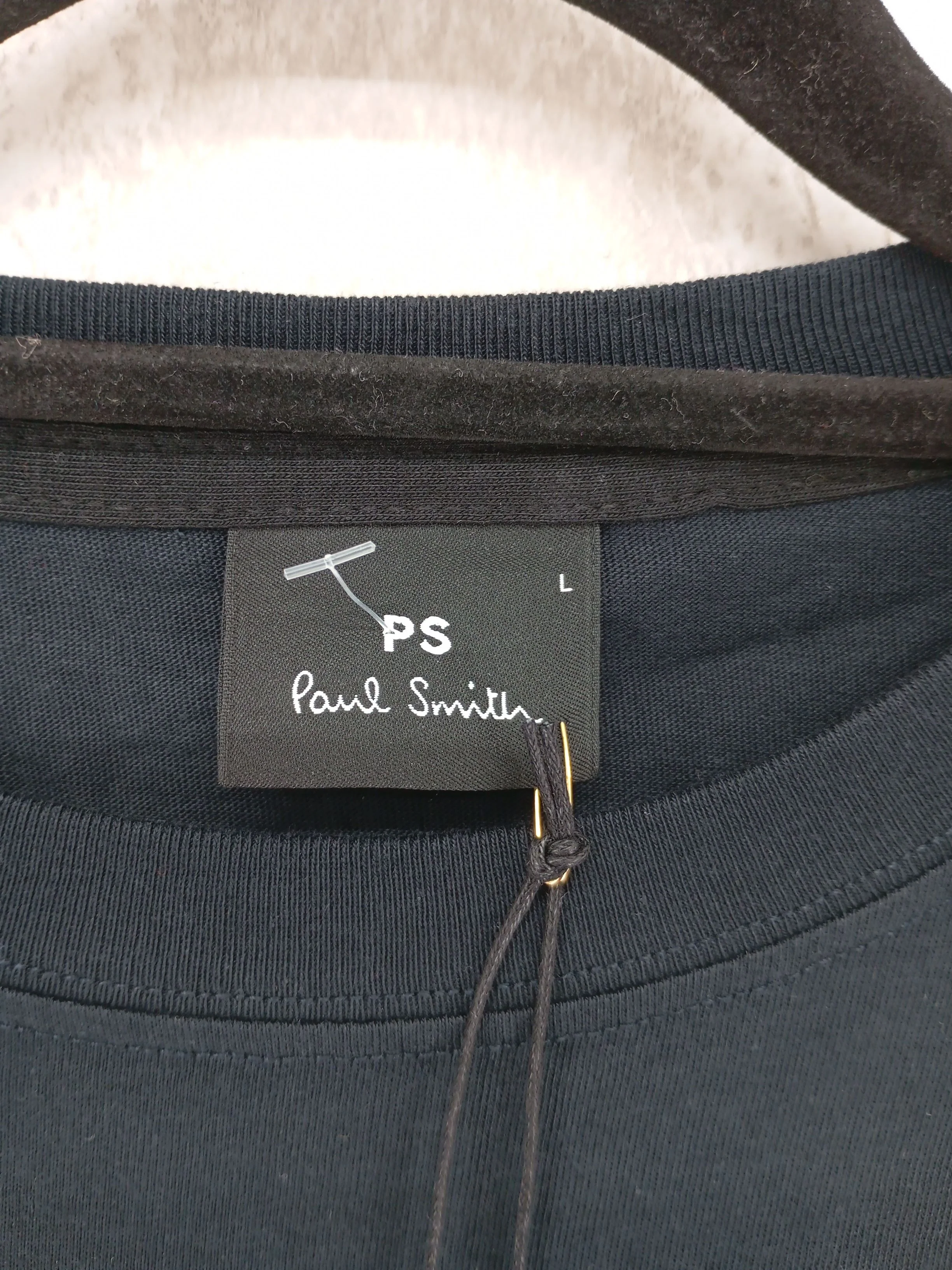 Paul Smith Men's T-Shirt L Black Graphic 100% Cotton Basic New with tags - Image 5