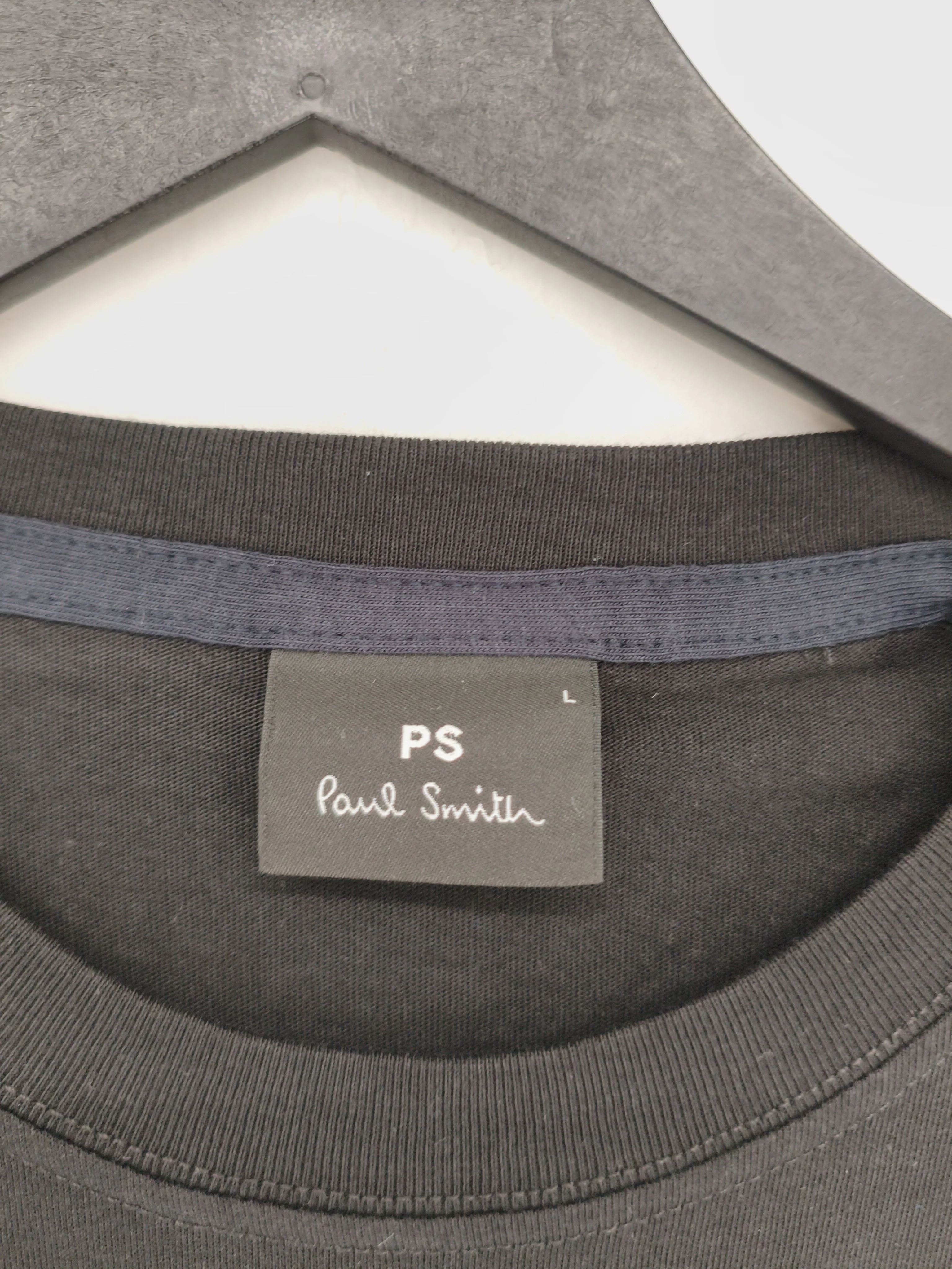 Paul Smith Men's T-Shirt L Black Graphic 100% Cotton Basic New with tags - Image 5