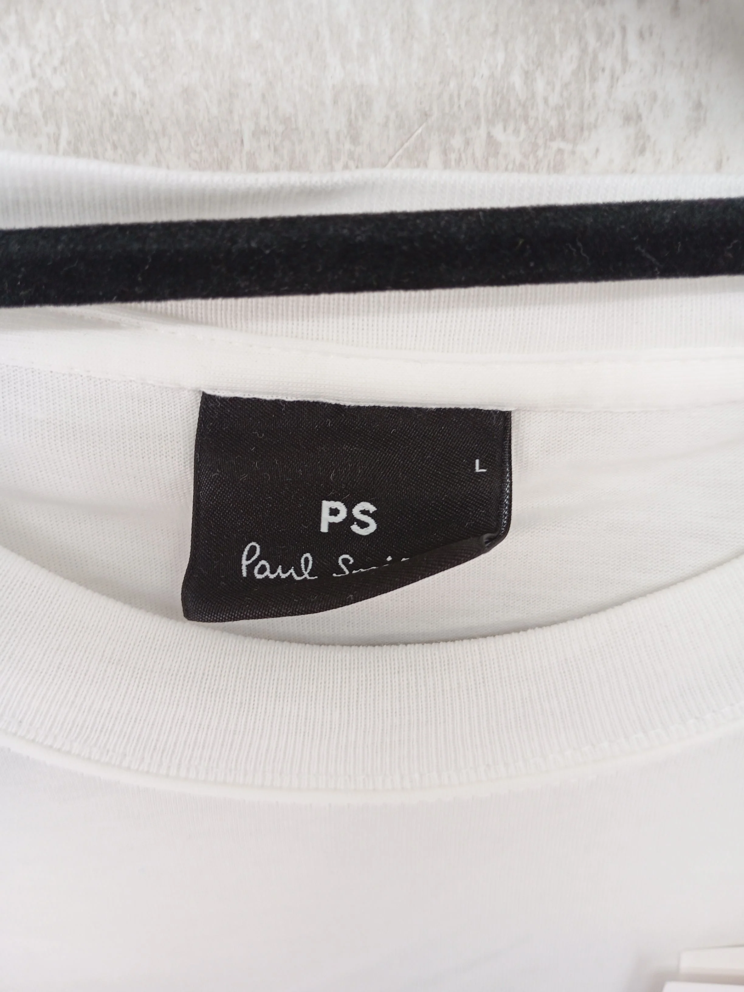 Paul Smith Men's T-Shirt L White Graphic 100% Cotton Basic New with tags - Image 5