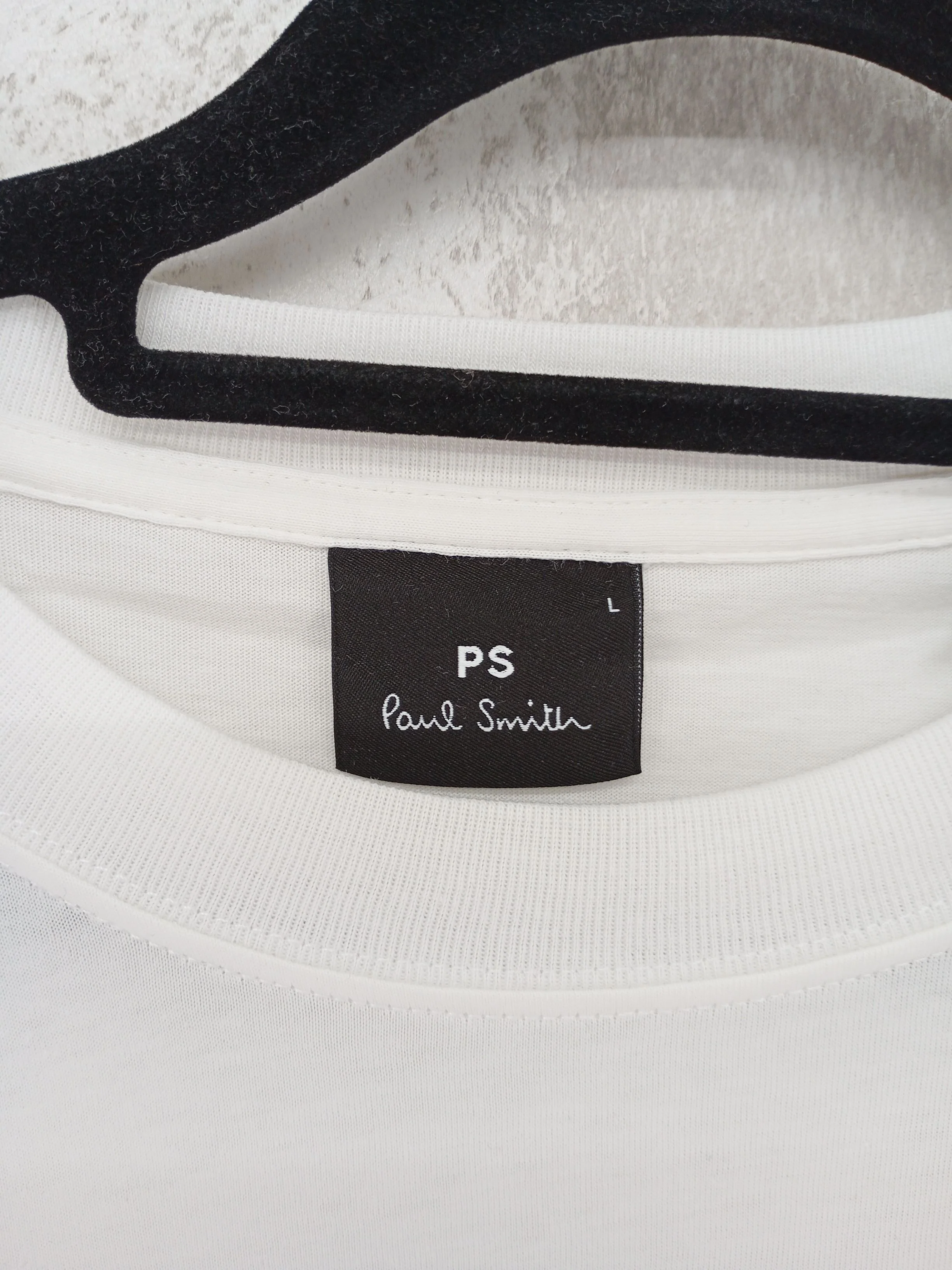 Paul Smith Men's T-Shirt L White Graphic 100% Cotton Basic New with tags - Image 5