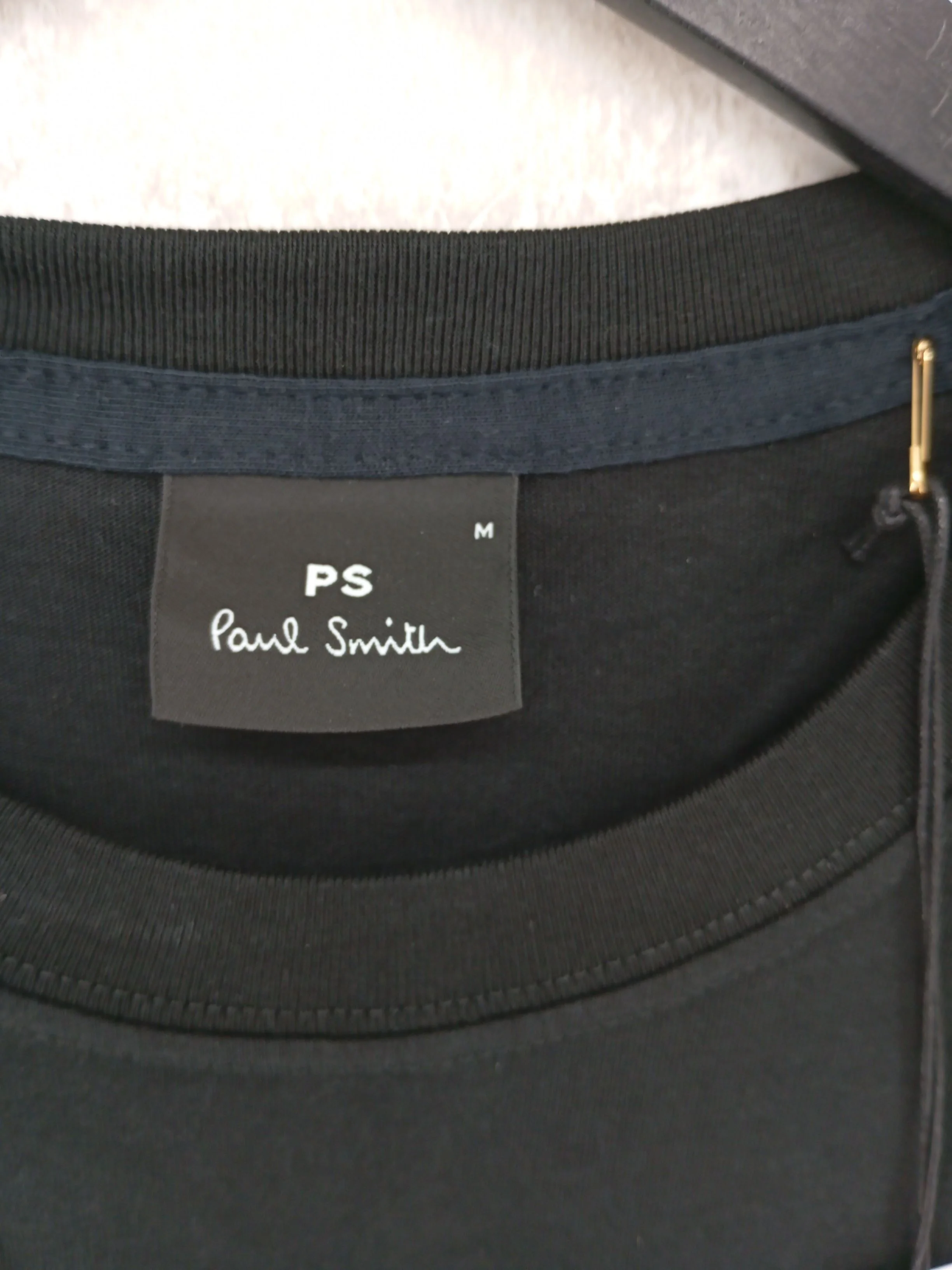 Paul Smith Men's T-Shirt M Black Graphic 100% Cotton Basic - Image 6