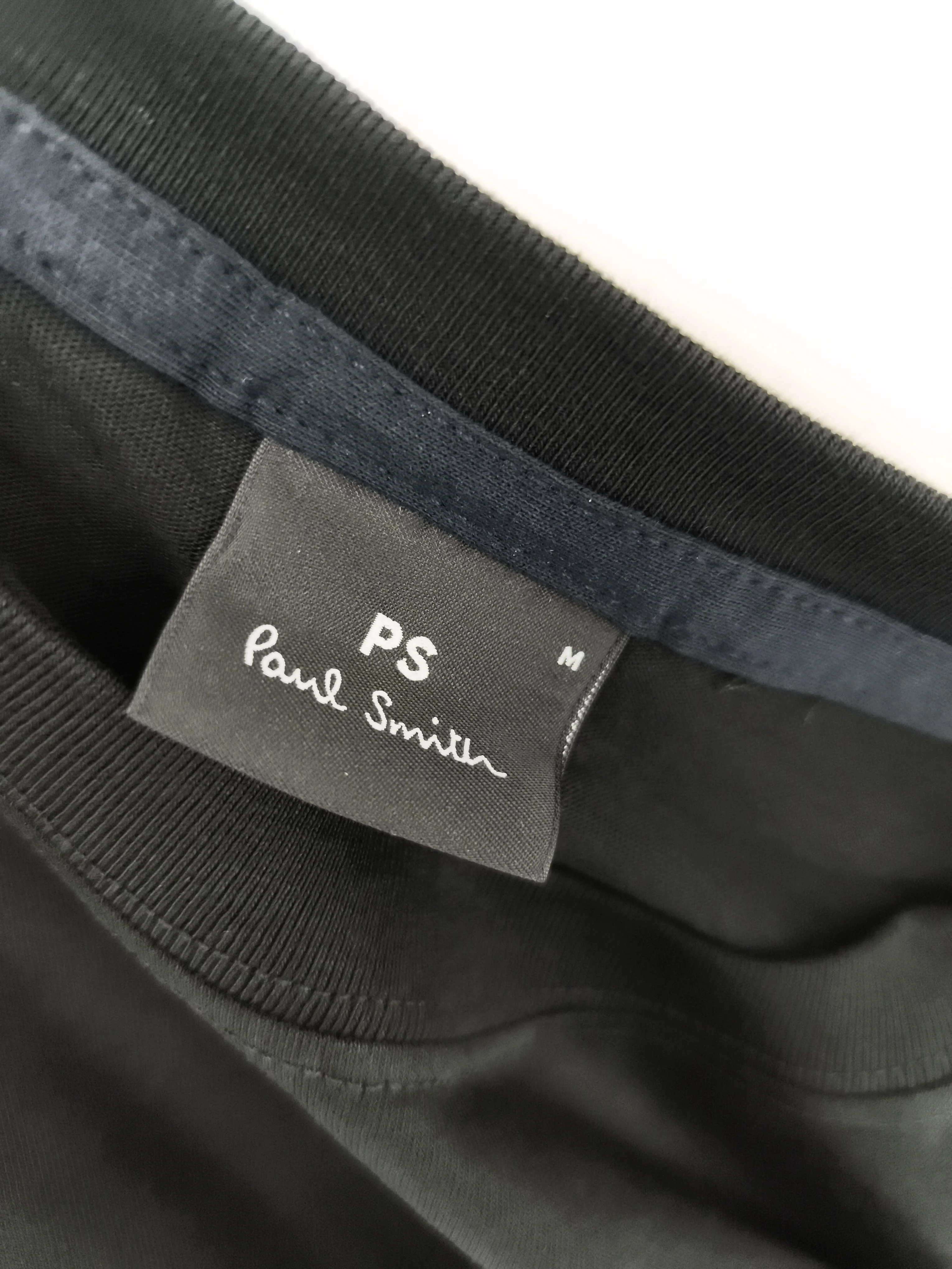 Paul Smith Men's T-Shirt M Black Graphic 100% Cotton Basic New with tags - Image 5