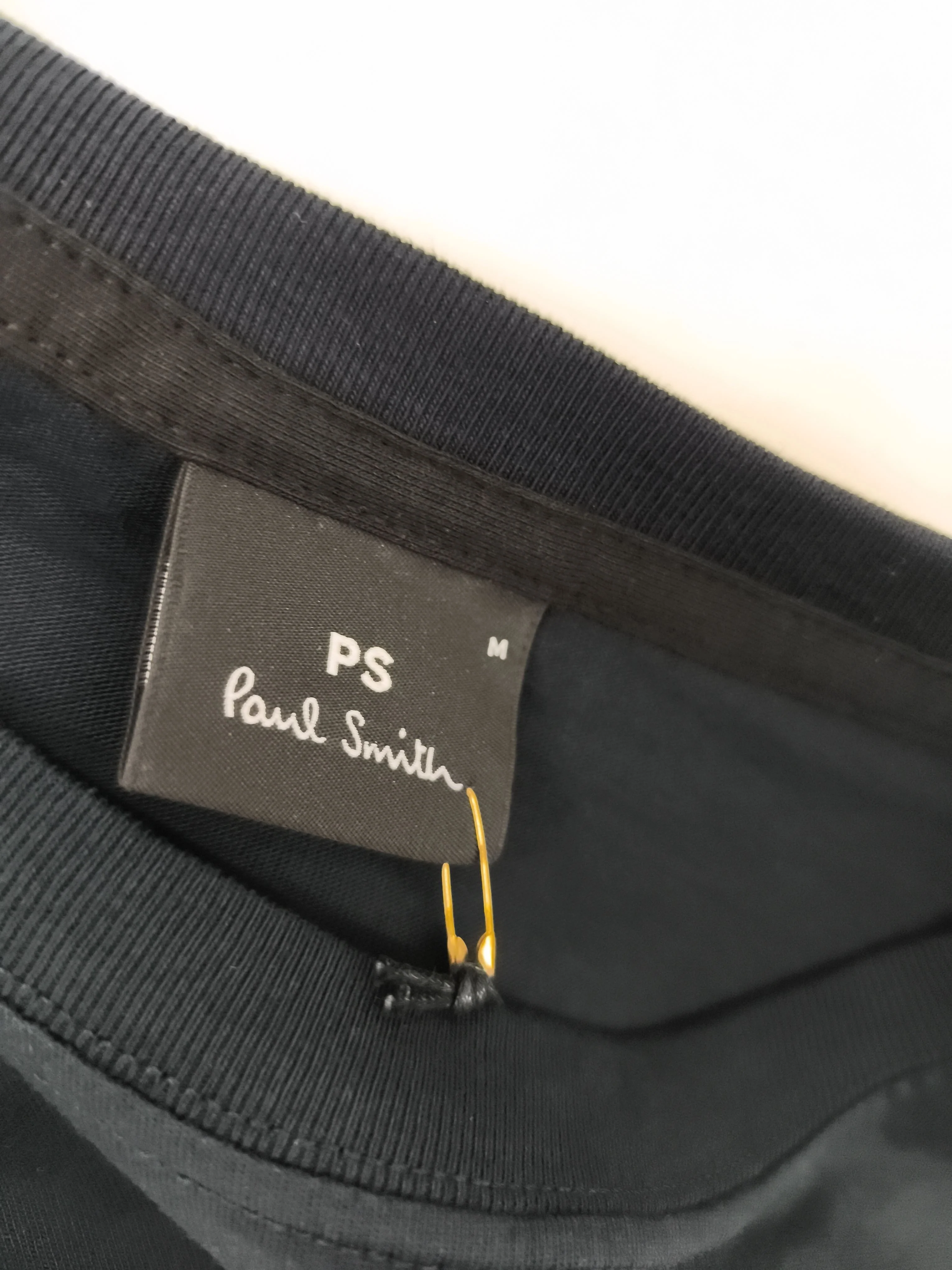 Paul Smith Men's T-Shirt M Black Graphic 100% Cotton Basic New with tags - Image 5