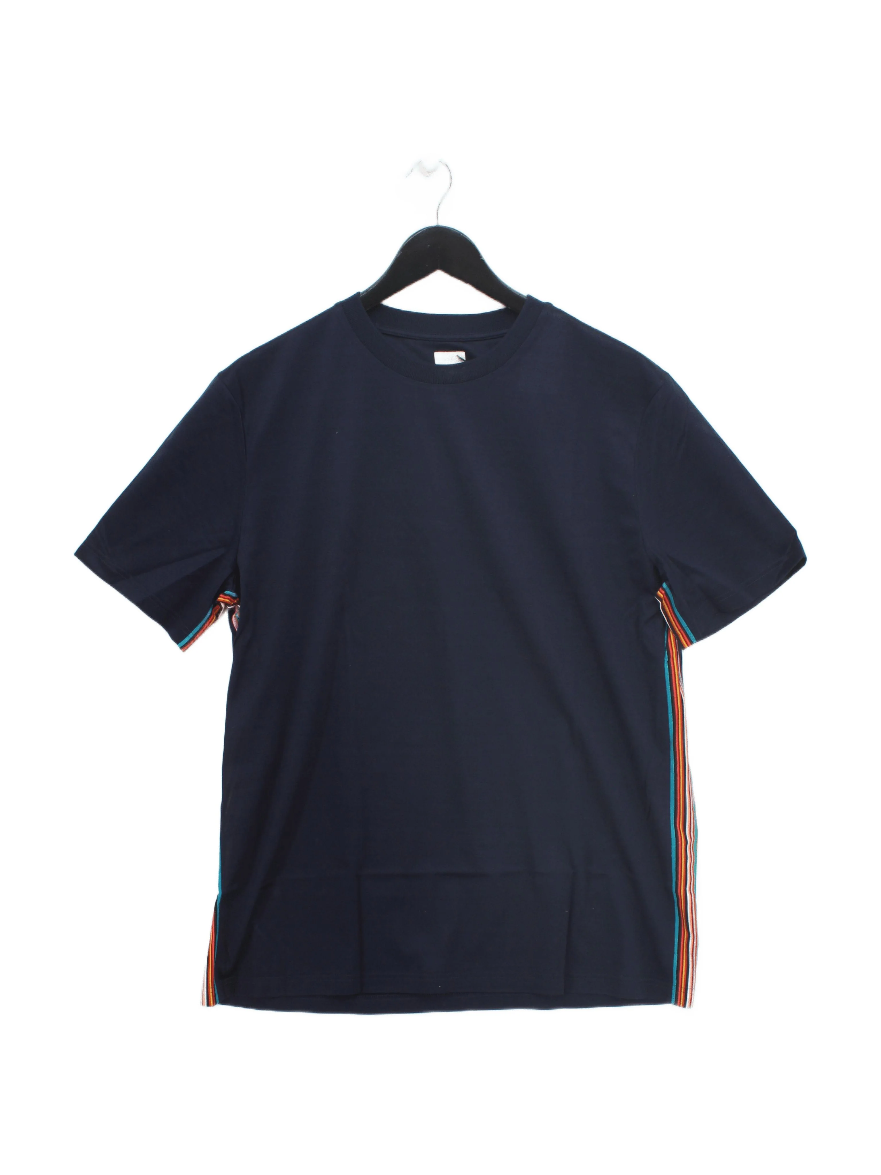 Paul Smith Men's T-Shirt M Blue 100% Cotton Basic New with tags