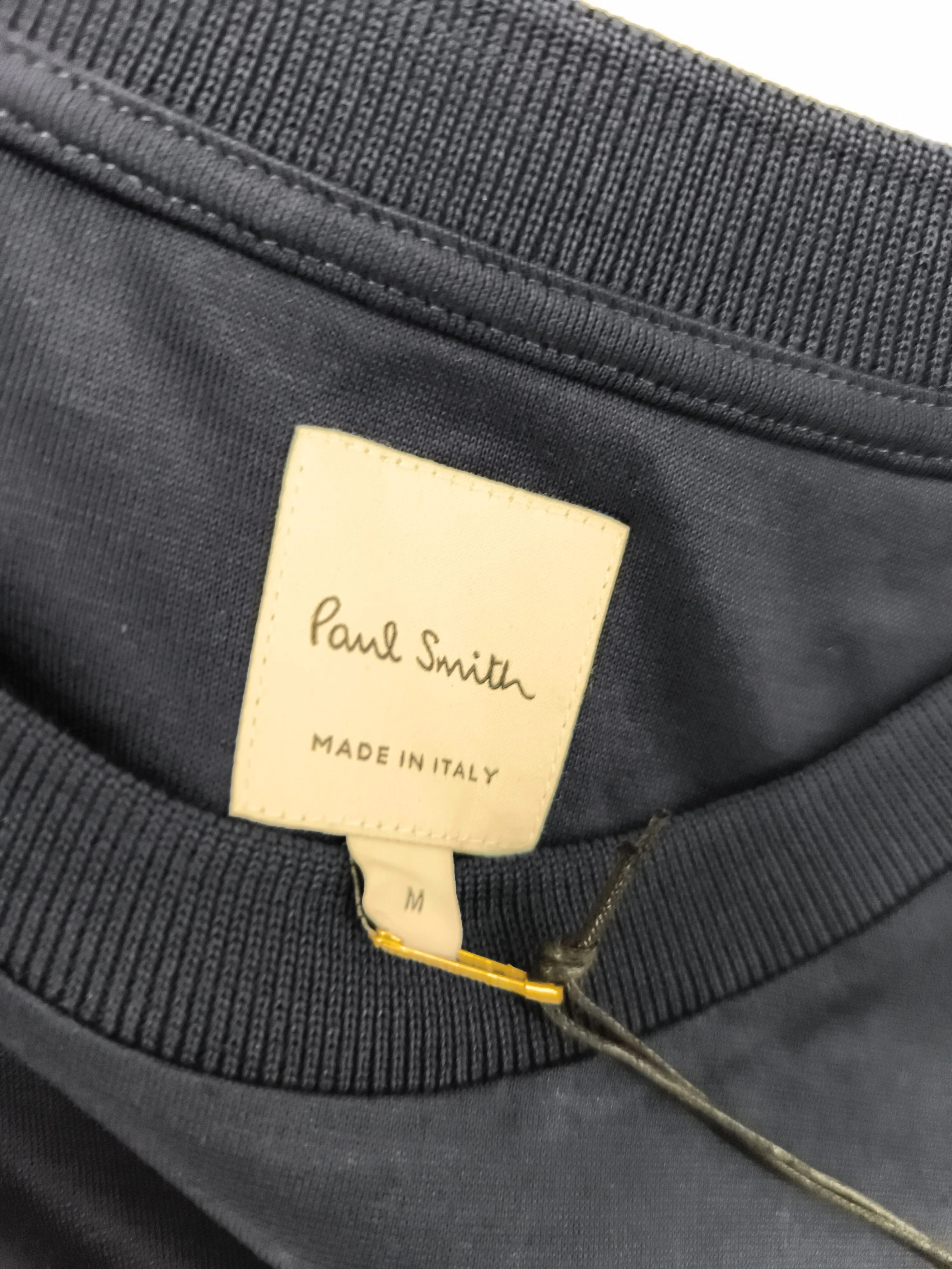 Paul Smith Men's T-Shirt M Blue 100% Cotton Basic New with tags - Image 5