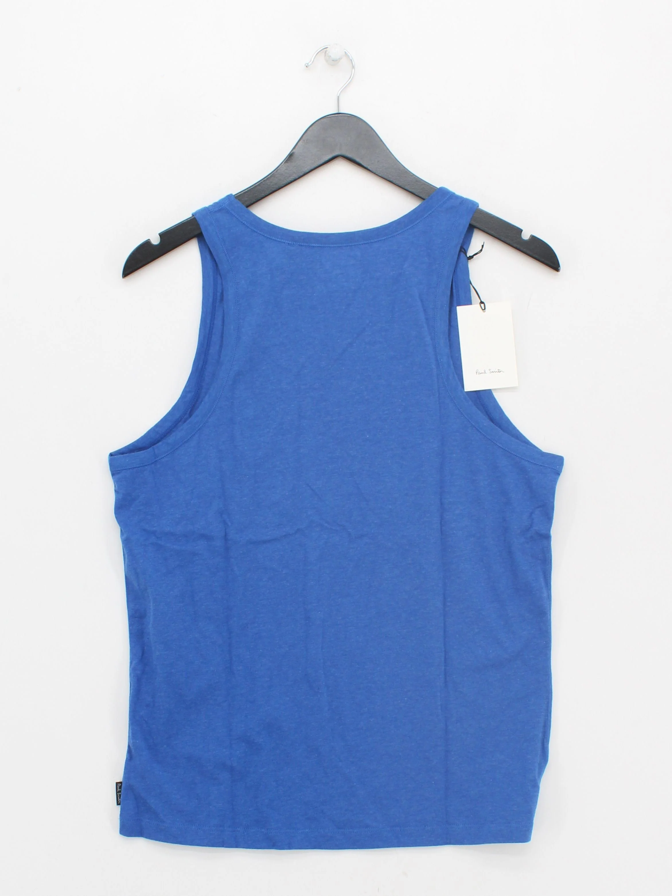 Paul Smith Men's T-Shirt M Blue 100% Cotton Basic New with tags - Image 2