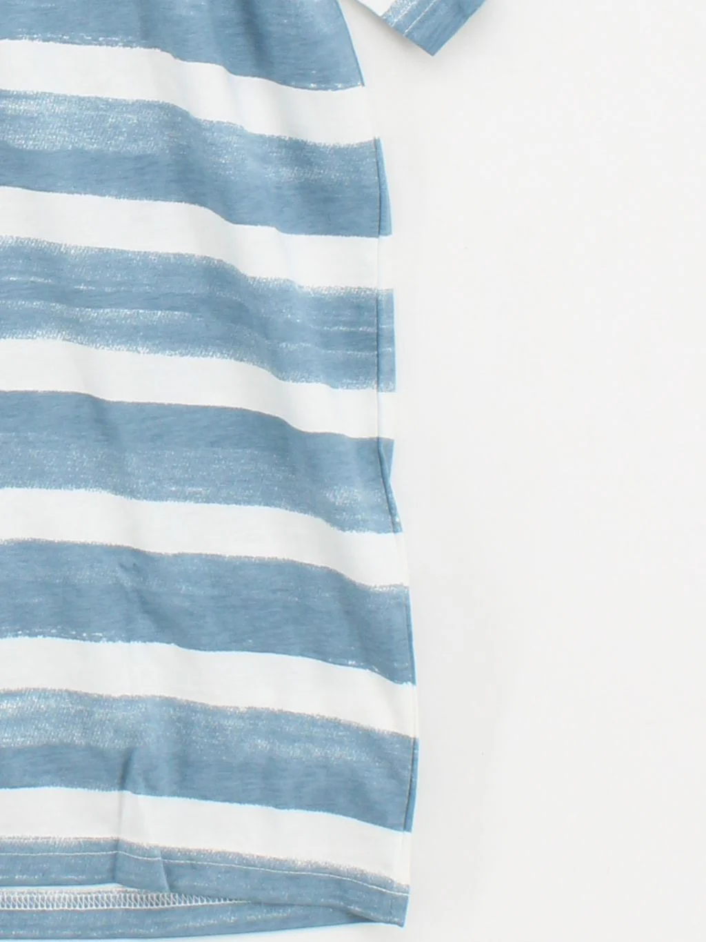 Paul Smith Men's T-Shirt M Blue Striped 100% Cotton Basic New with tags - Image 4
