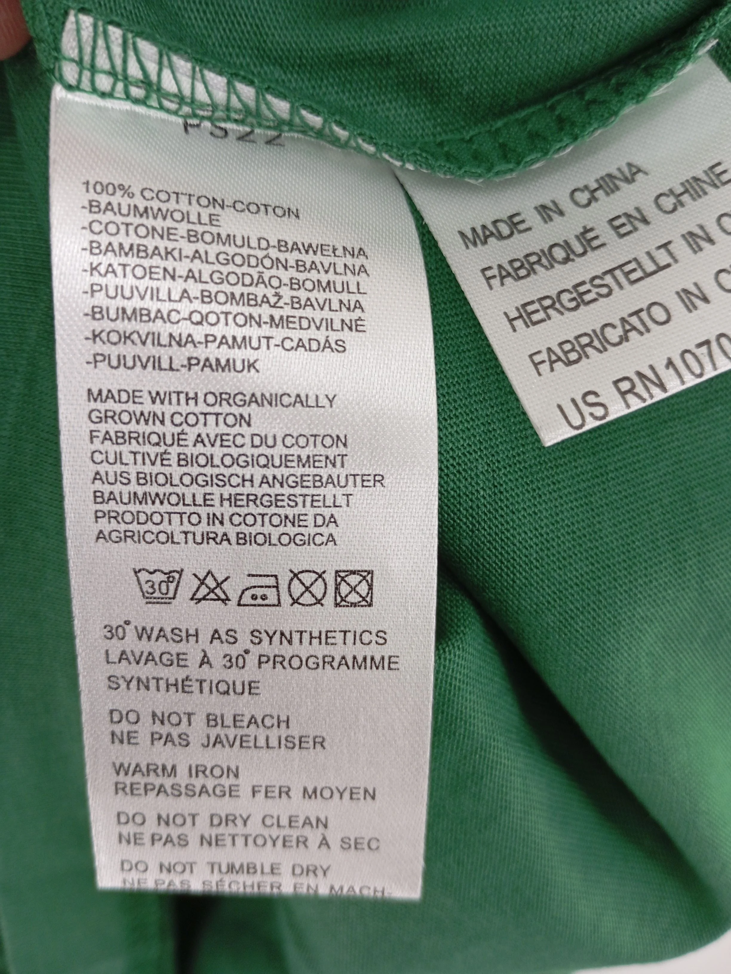 Paul Smith Men's T-Shirt M Green 100% Cotton Basic New with tags - Image 6
