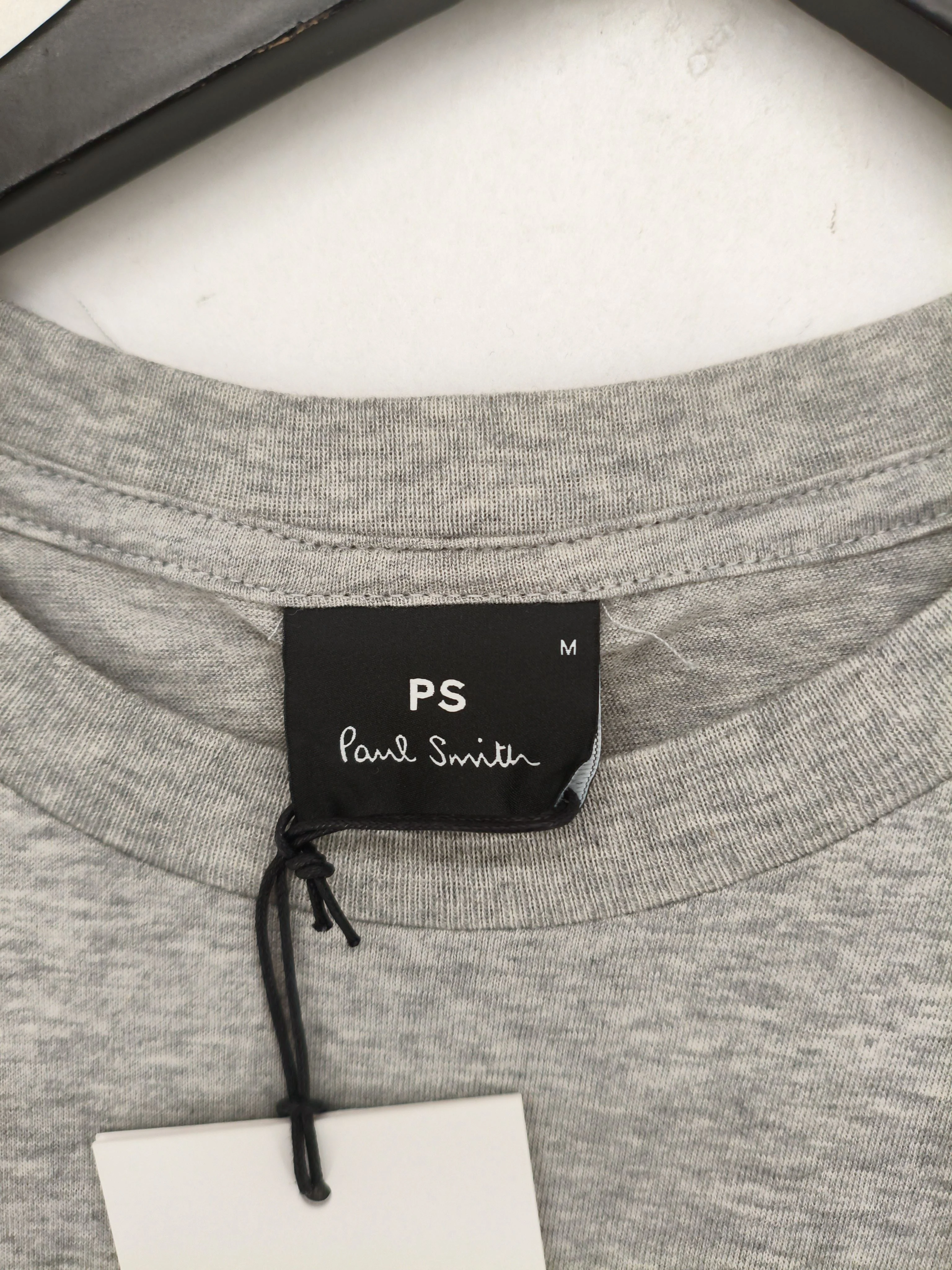 Paul Smith Men's T-Shirt M Grey Graphic 100% Cotton Basic New with tags - Image 5