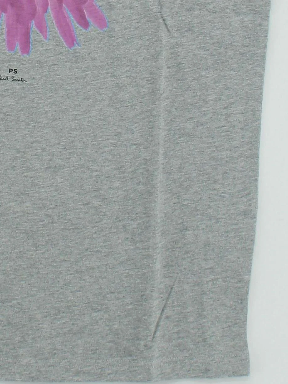 Paul Smith Men's T-Shirt M Grey Graphic 100% Cotton Basic New with tags - Image 4